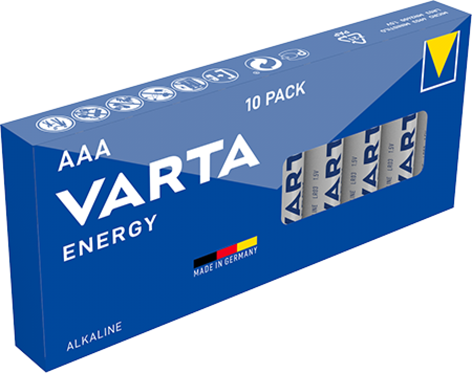 VARTA ENERGY Alkaline Batteries AAA LR03 pack of 10 