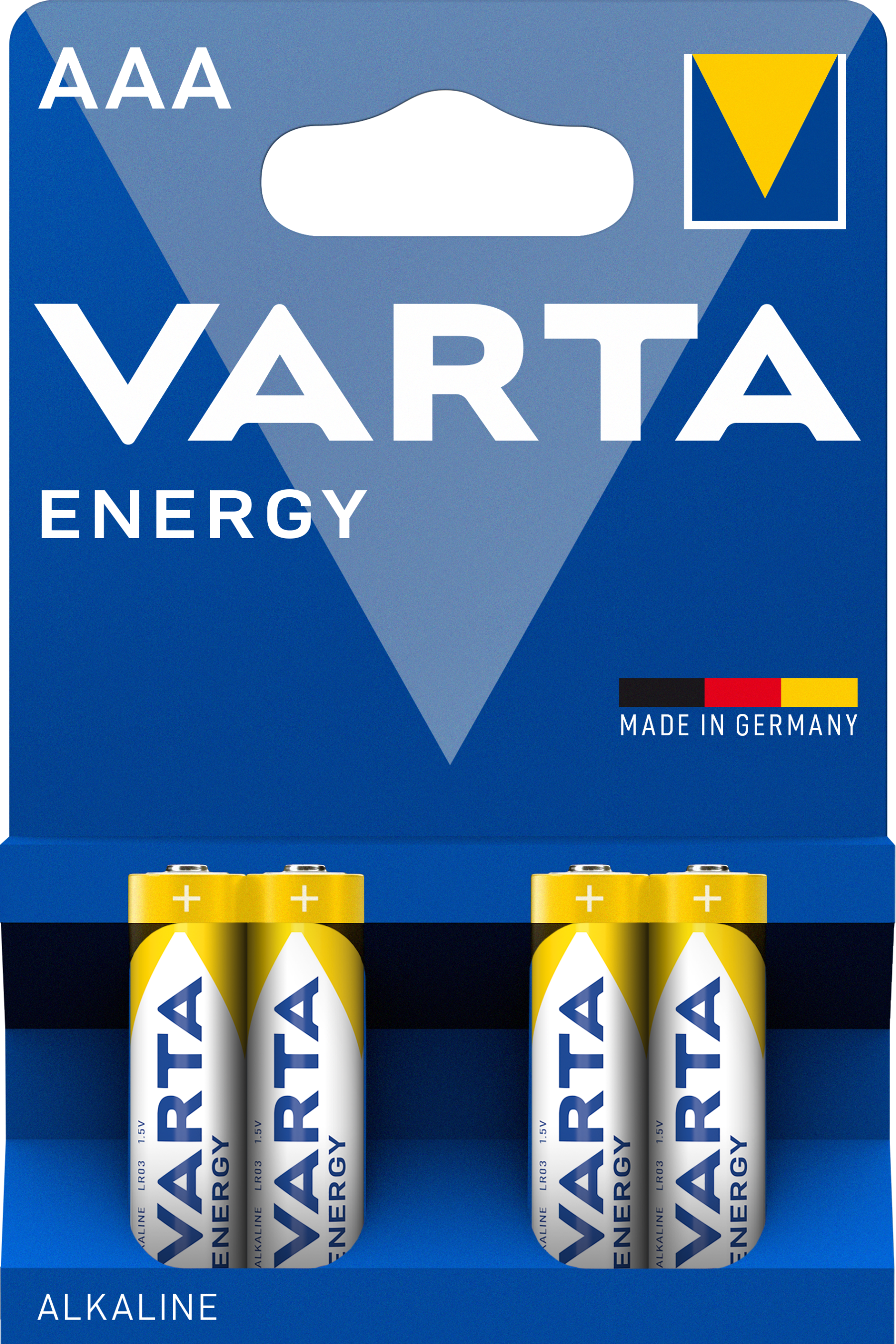 VARTA ENERGY Alkaline Batteries AAA LR6 pack of 4