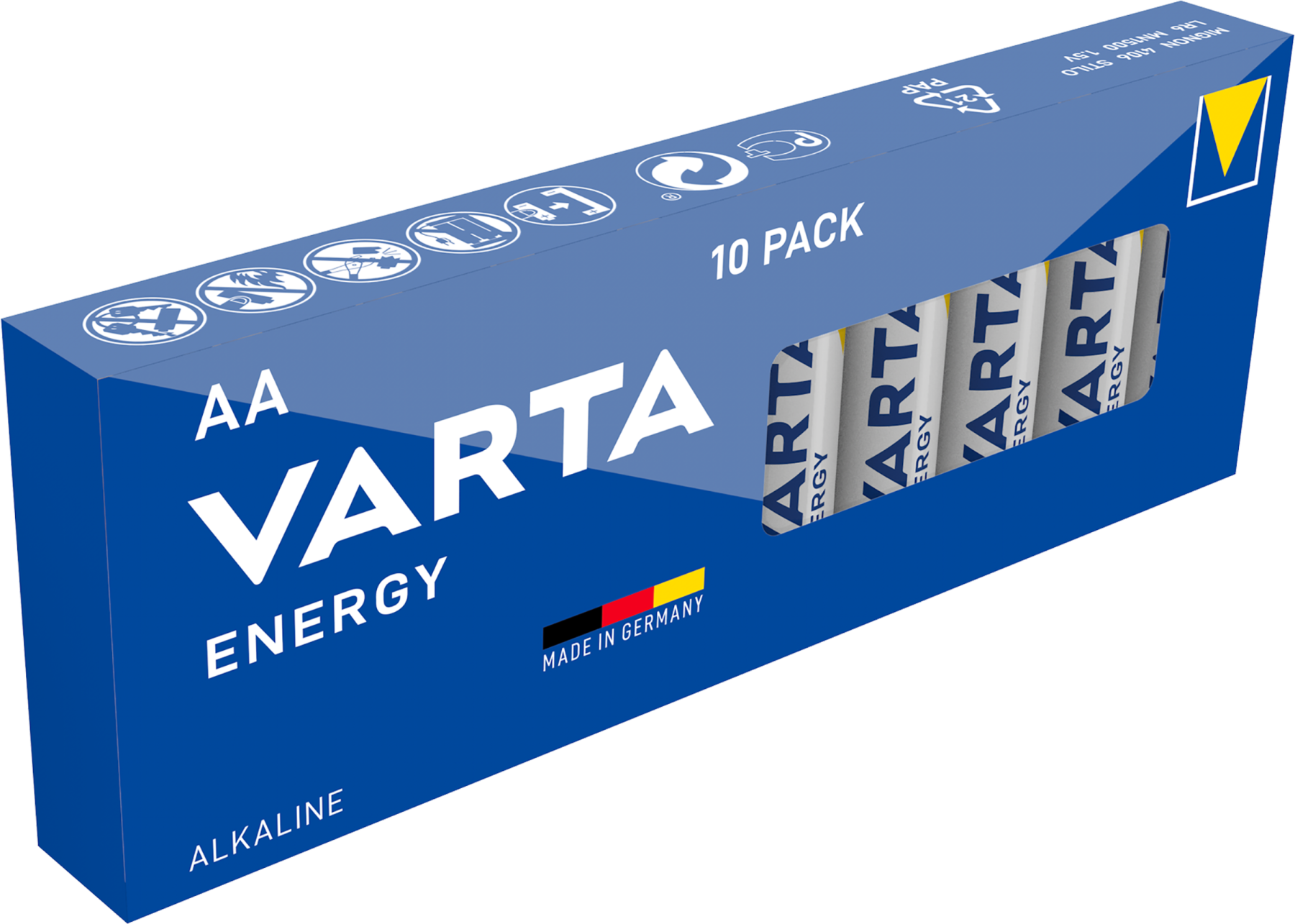 VARTA ENERGY Alkaline Batteries AA LR6 pack of 10 
