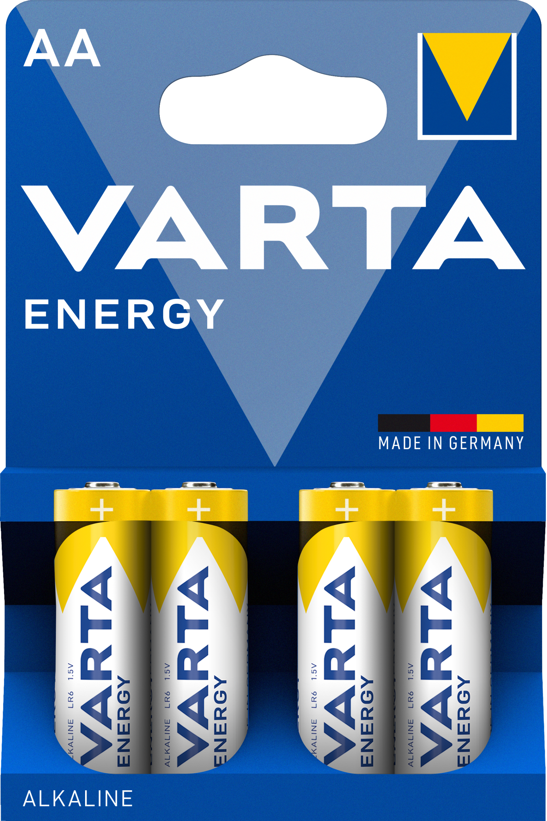 VARTA ENERGY Alkaline Batteries AA LR03 pack of 4