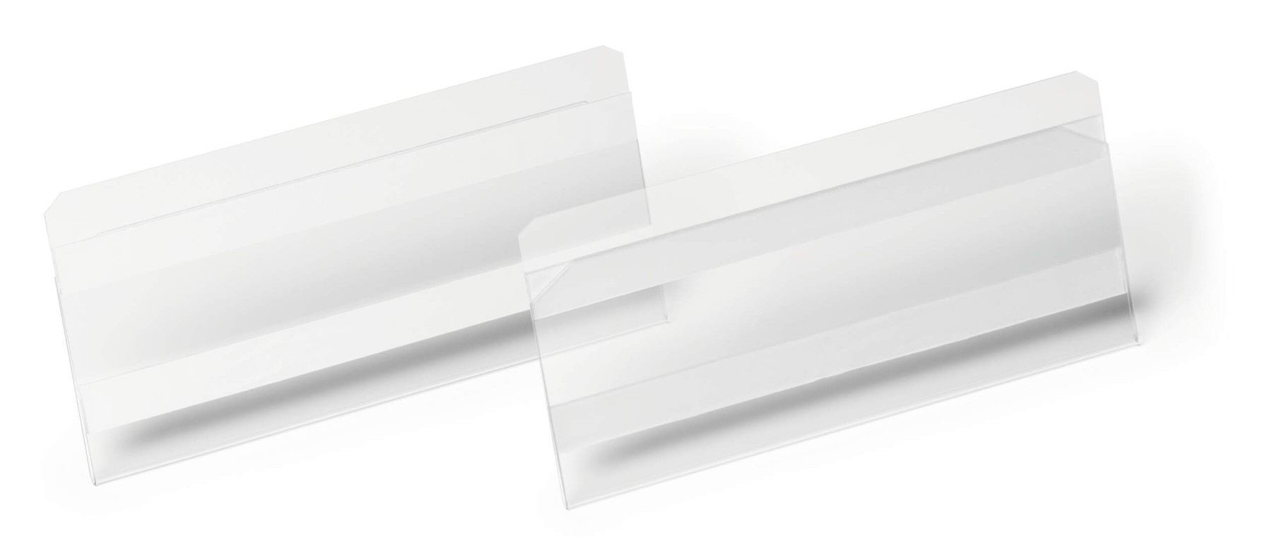 Durable Self Adhesive Ticket Label Holder Document Pocket | 10 Pack | 150 x 67mm
