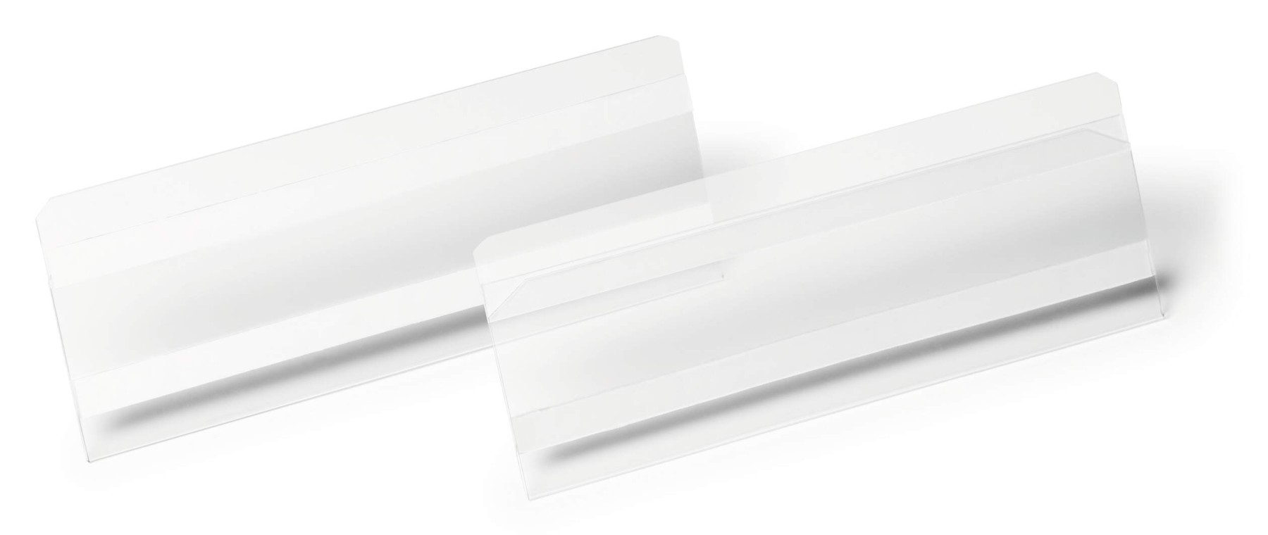 Durable Self Adhesive Ticket Label Holder Document Pocket | 10 Pack | 210 x 74mm