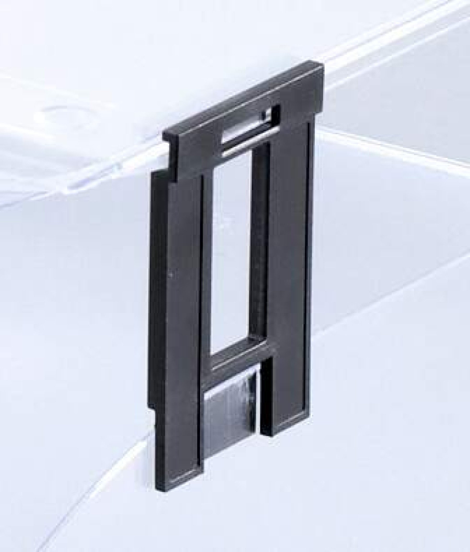 Durable Recycled Plastic Letter Tray Risers Spacers | Black