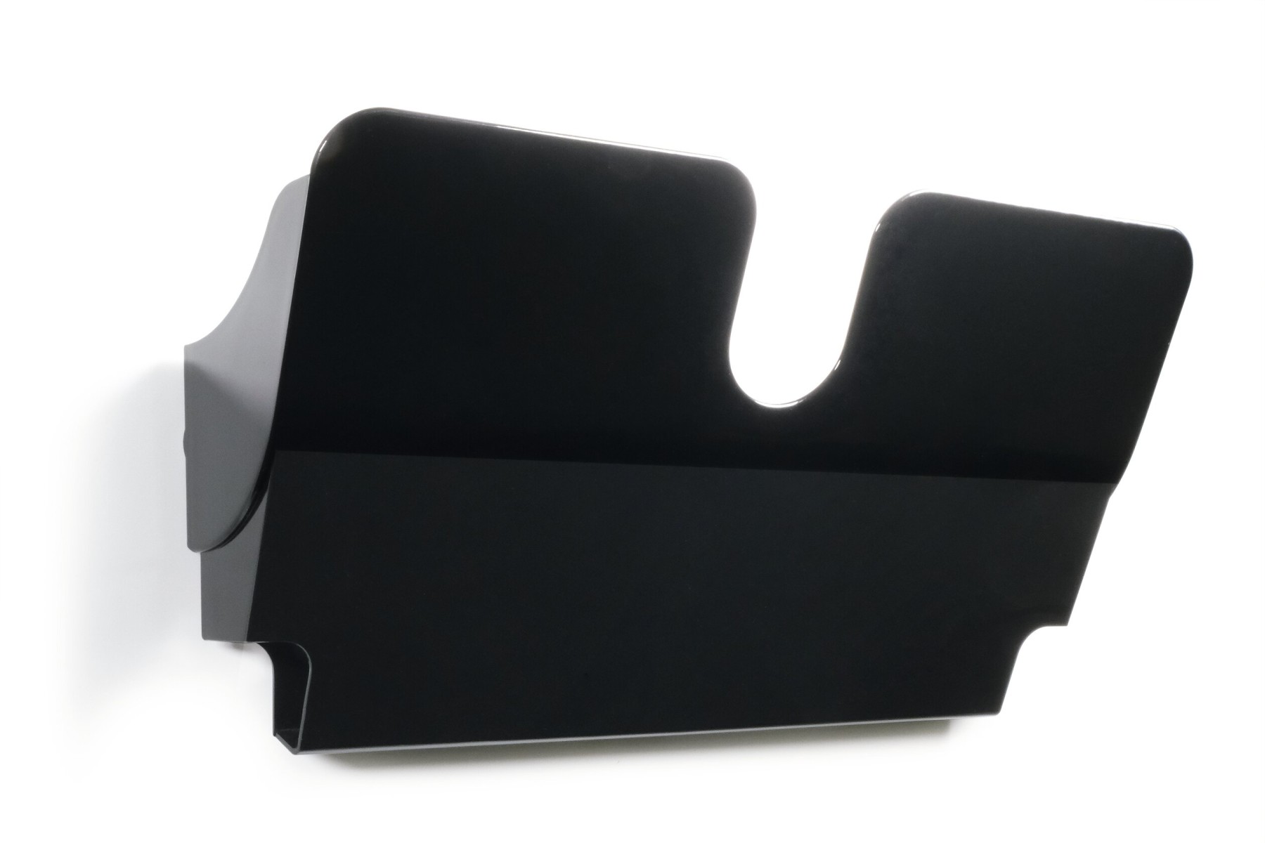 Durable A4 Magnetic Literature Holder | Wall-Mounted Display | FLEXIPLUS | Black