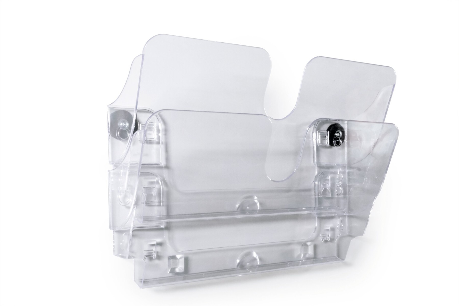 Durable A4 Magnetic Literature Holder | Dual Wall Display | FLEXIPLUS | Clear