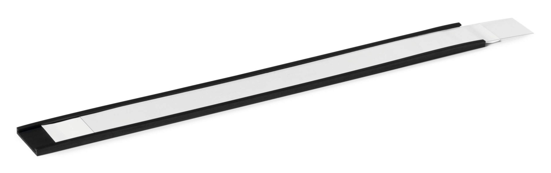 Durable Magnetic C Channel Ticket Label Holders | 5 Pack | 200 x 20mm | Black