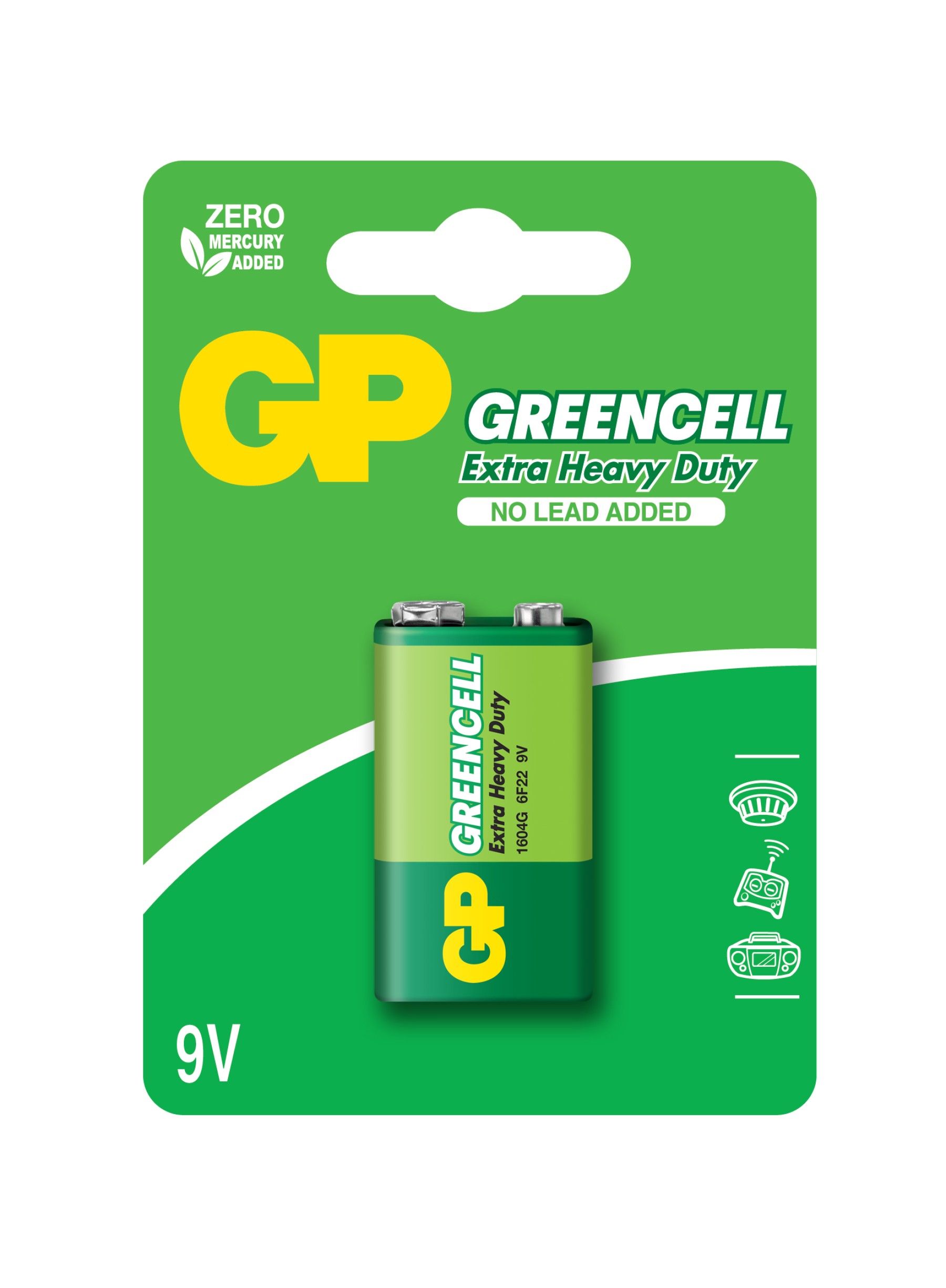 GP Greencell Heavy Duty 9V Pack of 1