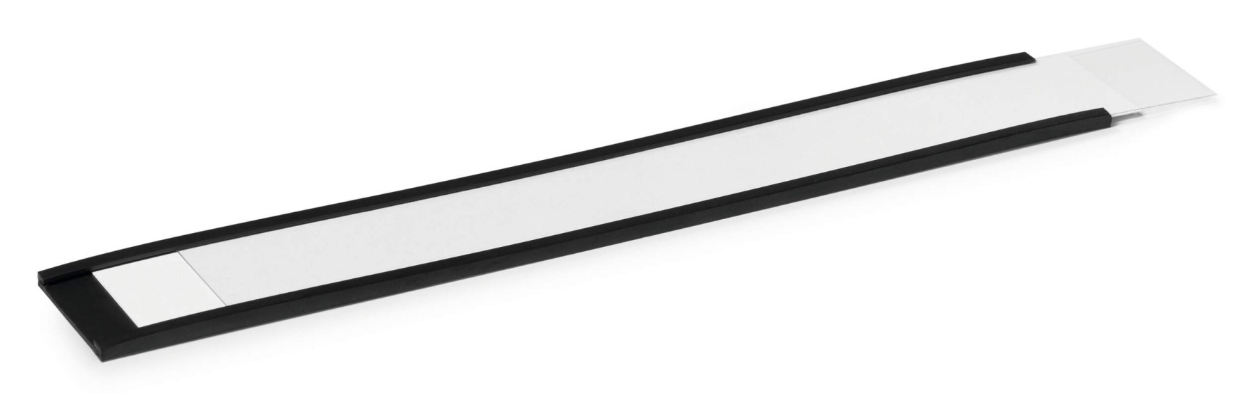 Durable Magnetic C Channel Ticket Label Holders | 5 Pack | 200 x 30mm | Black