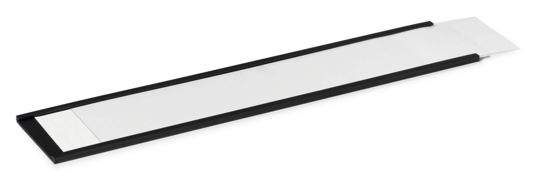 Durable Magnetic C Channel Ticket Label Holders | 5 Pack | 200 x 40mm | Black