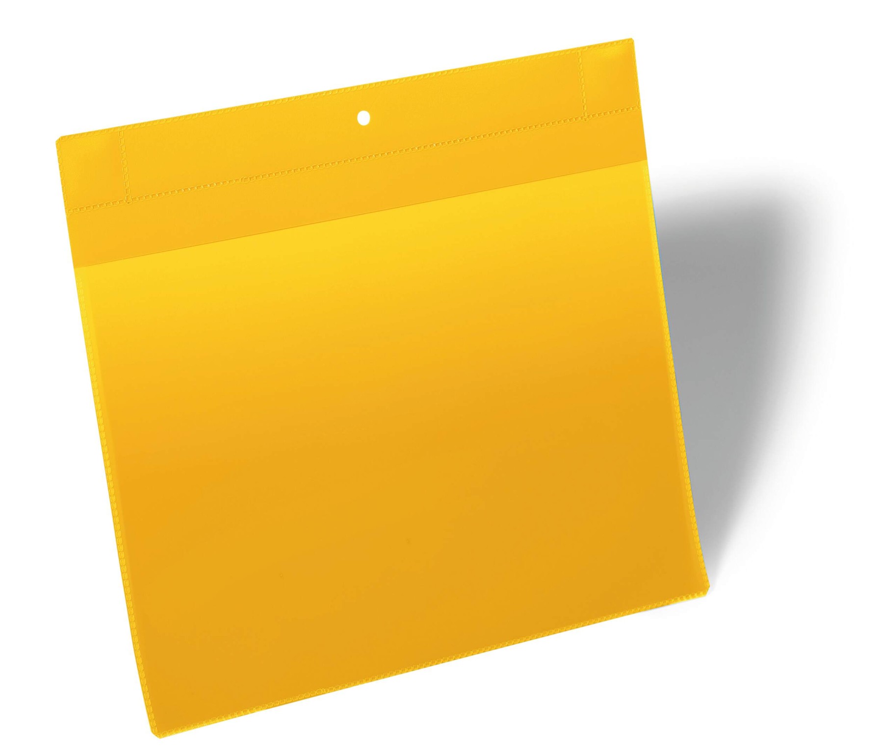 Durable Neodym Magnetic Ticket Label Holder Pockets | 10 Pack | A4 Yellow