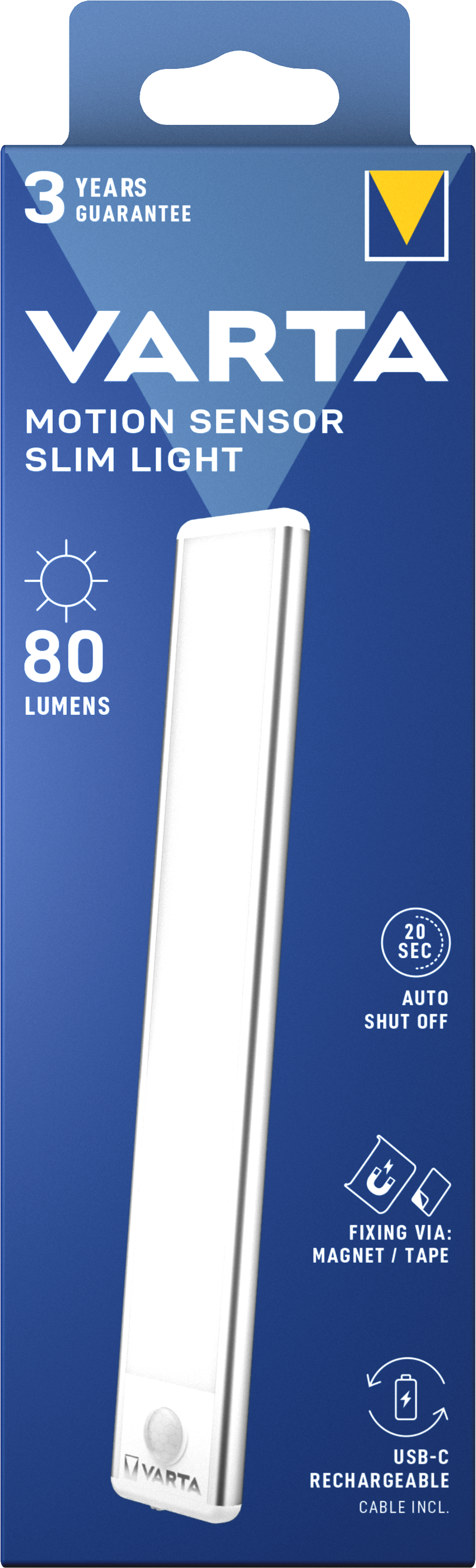 VARTA Motion Sensor Slim Rechargeable Light Box