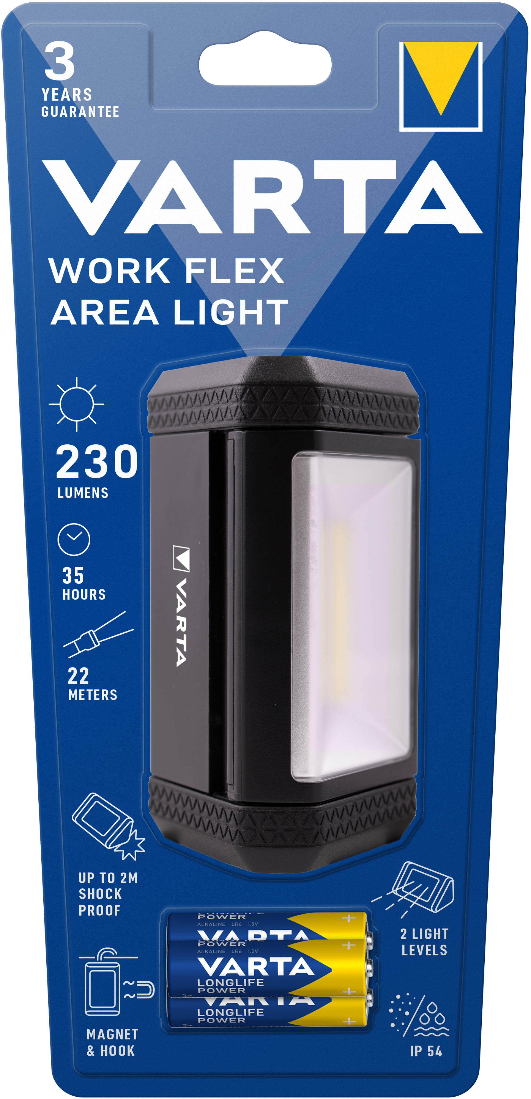 VARTA Work Flex® Area Light 230 lumens with 3 x AA 