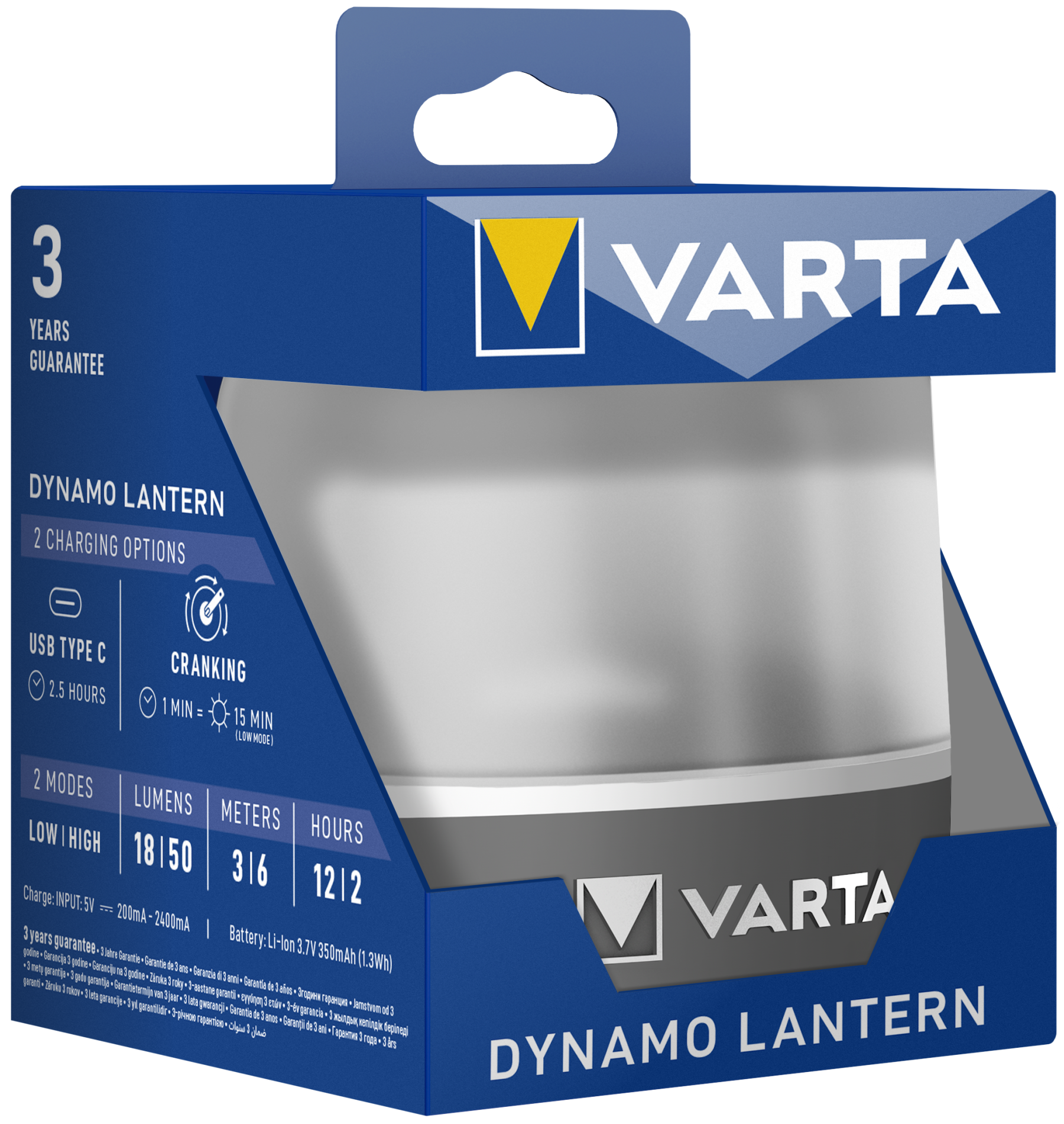 VARTA Dynamo Rechargeable Lantern 
