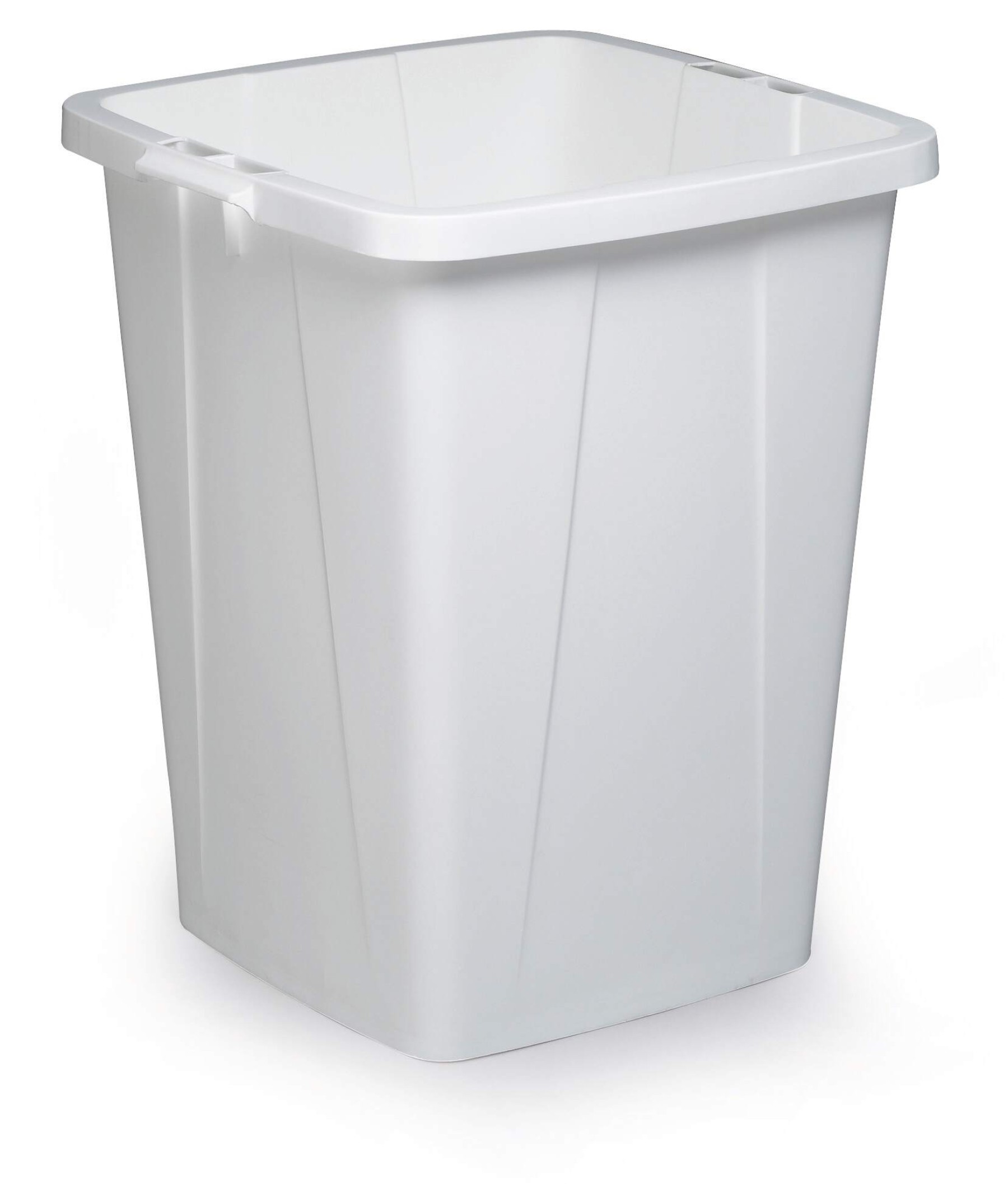 Durable 90L Waste Bin White | Square Recycling Bin | Food Bin | DURABIN