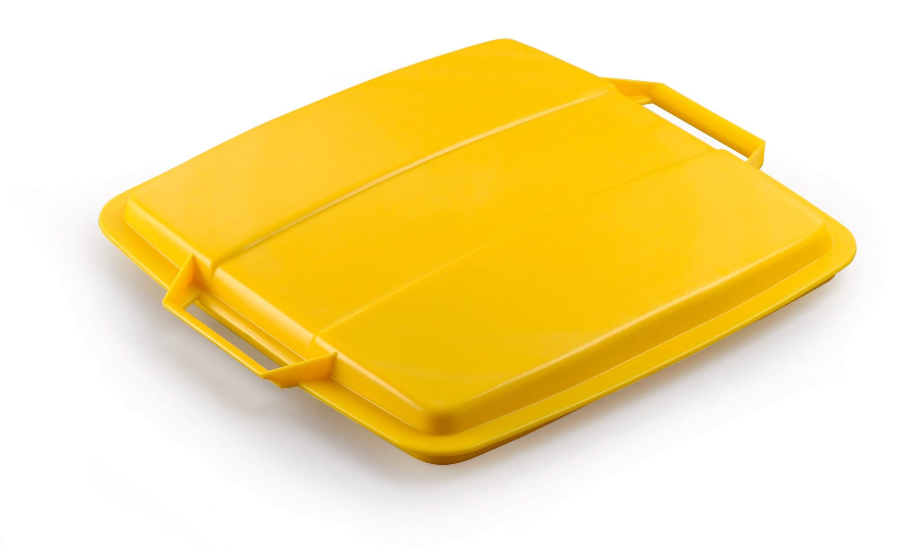 Durable 90L Bin Lid Yellow | Square Recycling Bin Lid | Food Safe | DURABIN