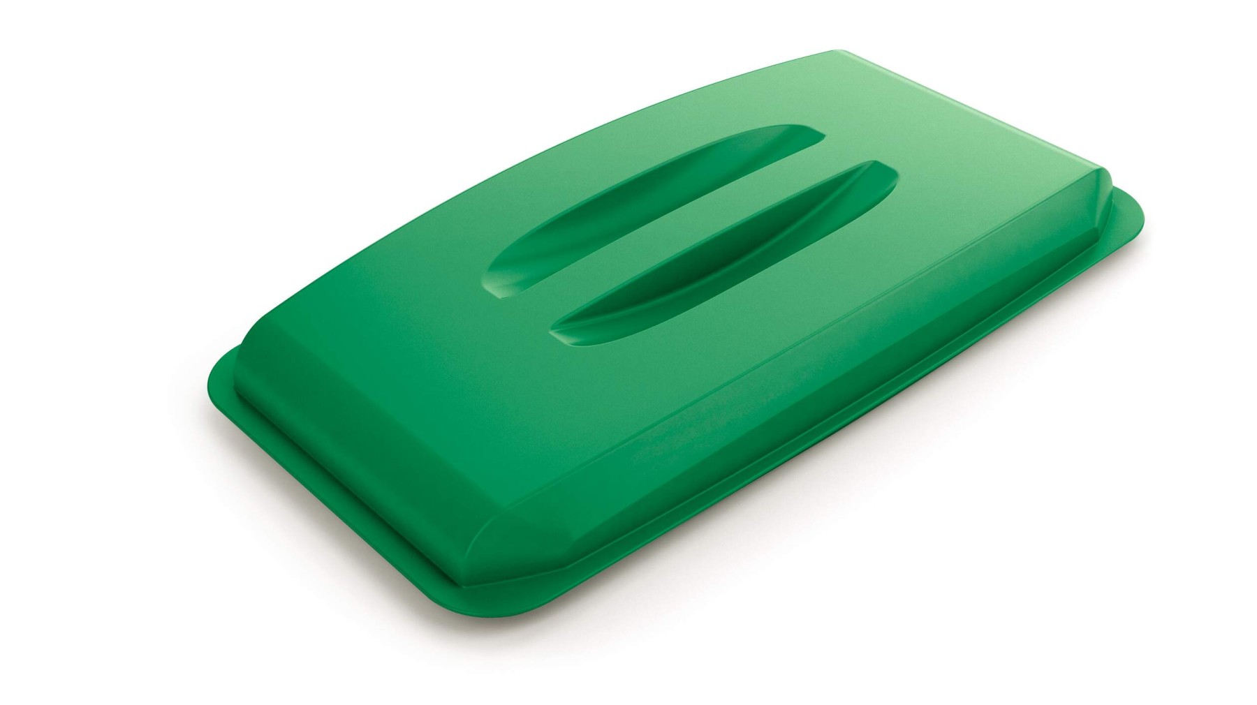Durable 60L Bin Lid Green | Rectangular Recycling Bin Lid | Food Safe | DURABIN