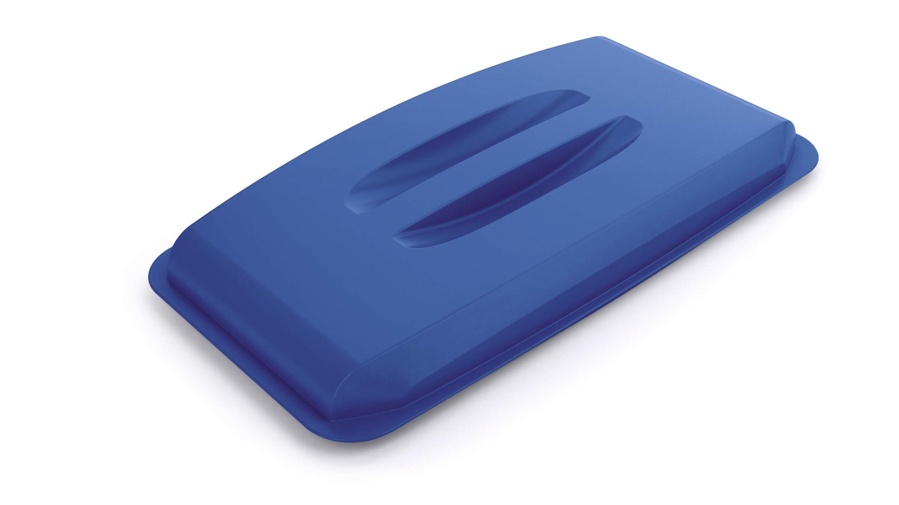 Durable 60L Bin Lid Blue | Rectangular Recycling Bin Lid | Food Safe | DURABIN