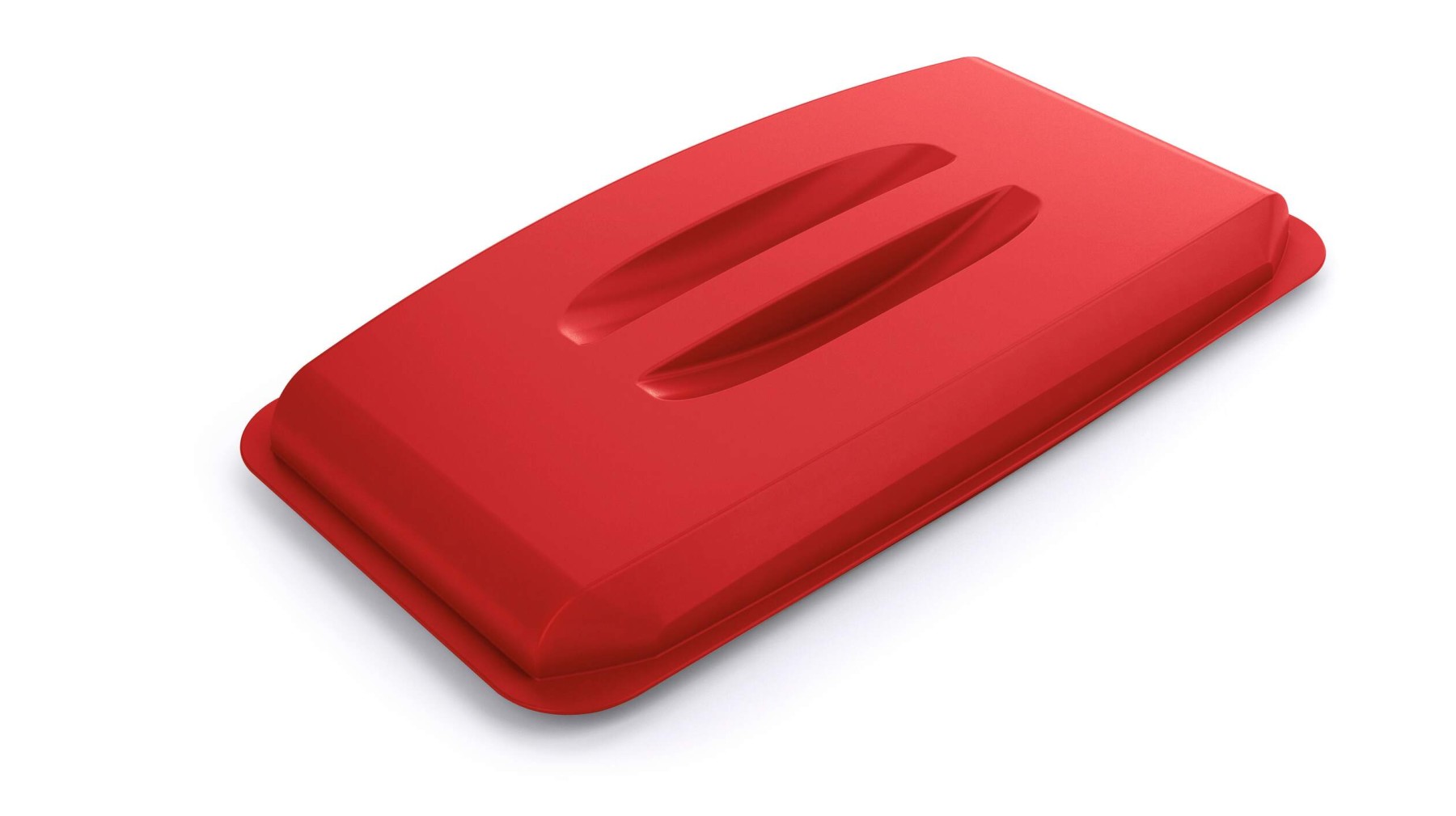 Durable 60L Bin Lid Red | Rectangular Recycling Bin Lid | Food Safe | DURABIN