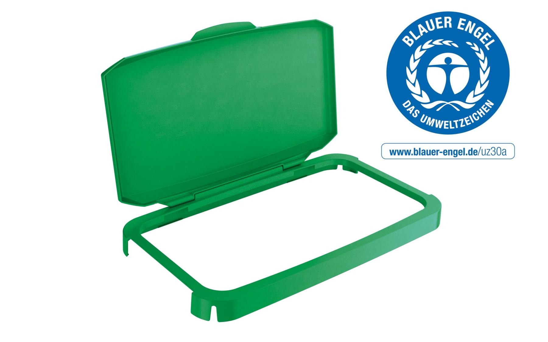 Durable 60L Hinged Bin Lid ECO Green | Recycling Bin Lid | Food Safe | DURABIN