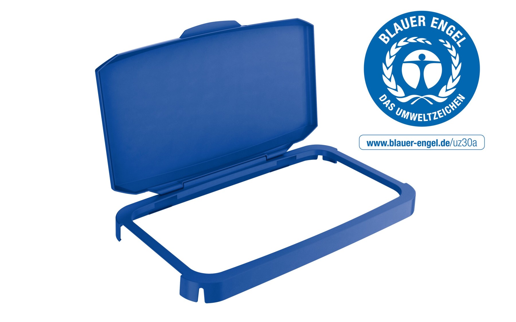 Durable 60L Hinged Bin Lid ECO Blue | Recycling Bin Lid | Food Safe | DURABIN