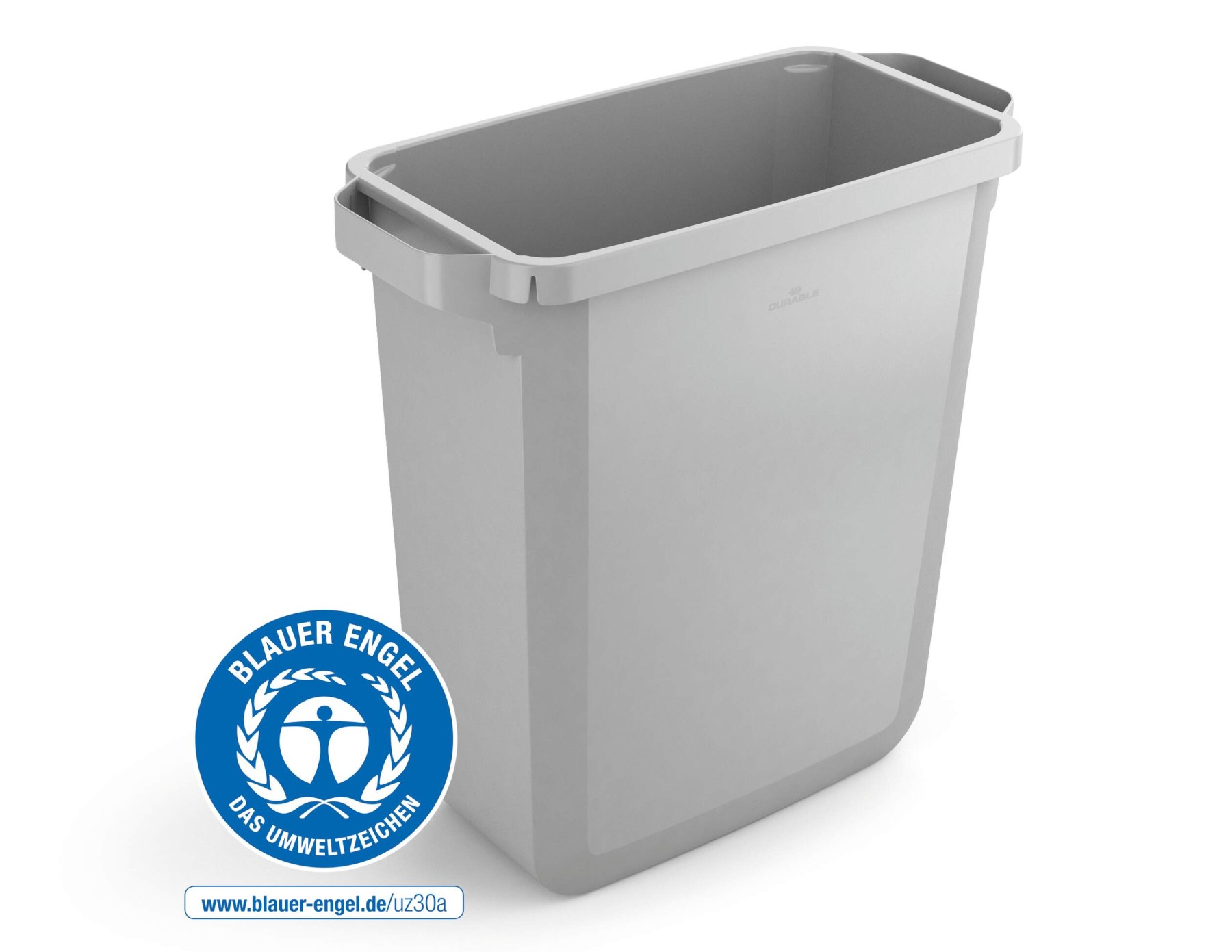 Durable ECO 60L Waste Bin Grey | Strong Rectangular Recycling Bin | DURABIN