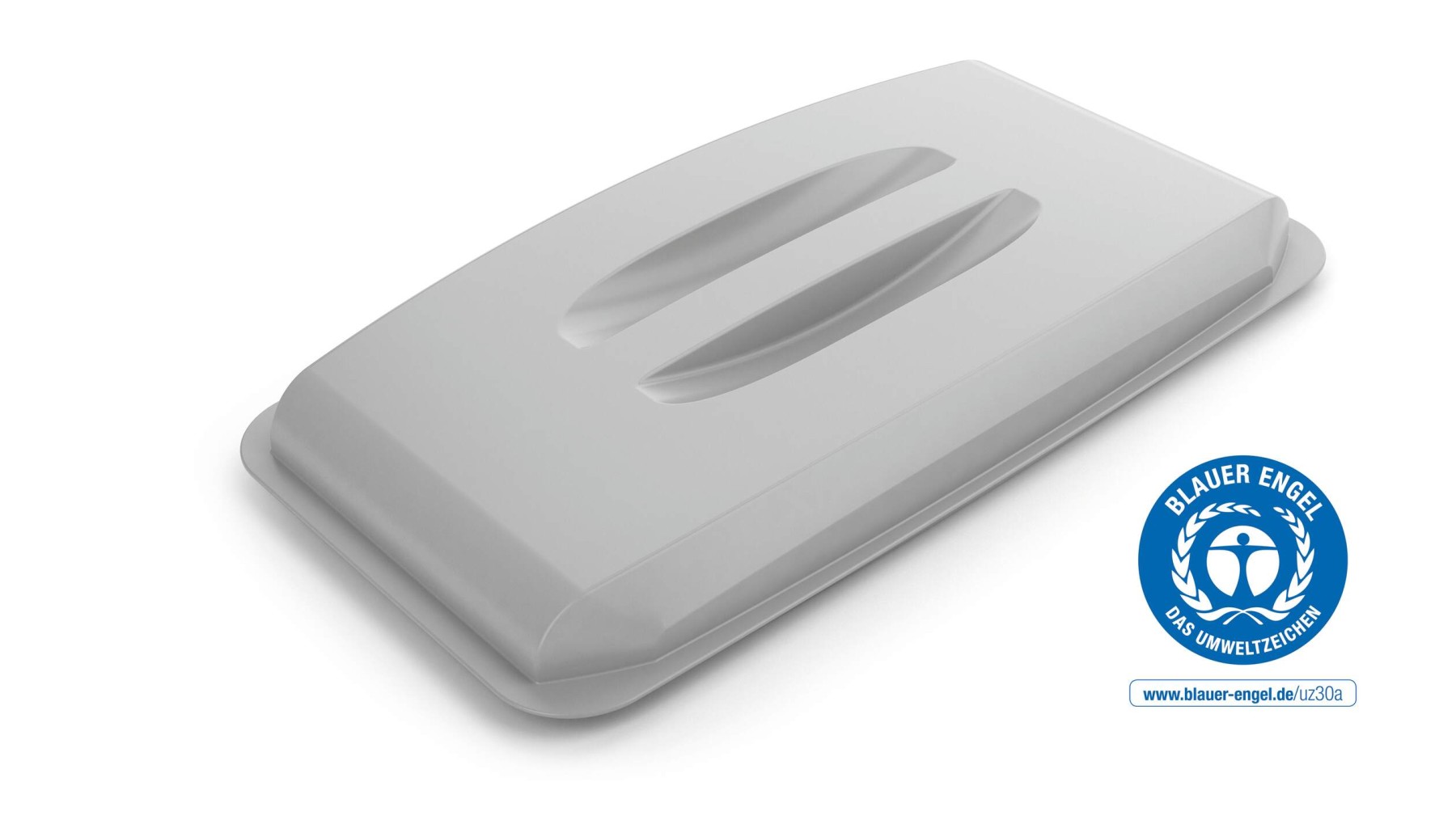 Durable ECO 60L Bin Lid Grey | Recycled Plastic Rectangular Lid | DURABIN
