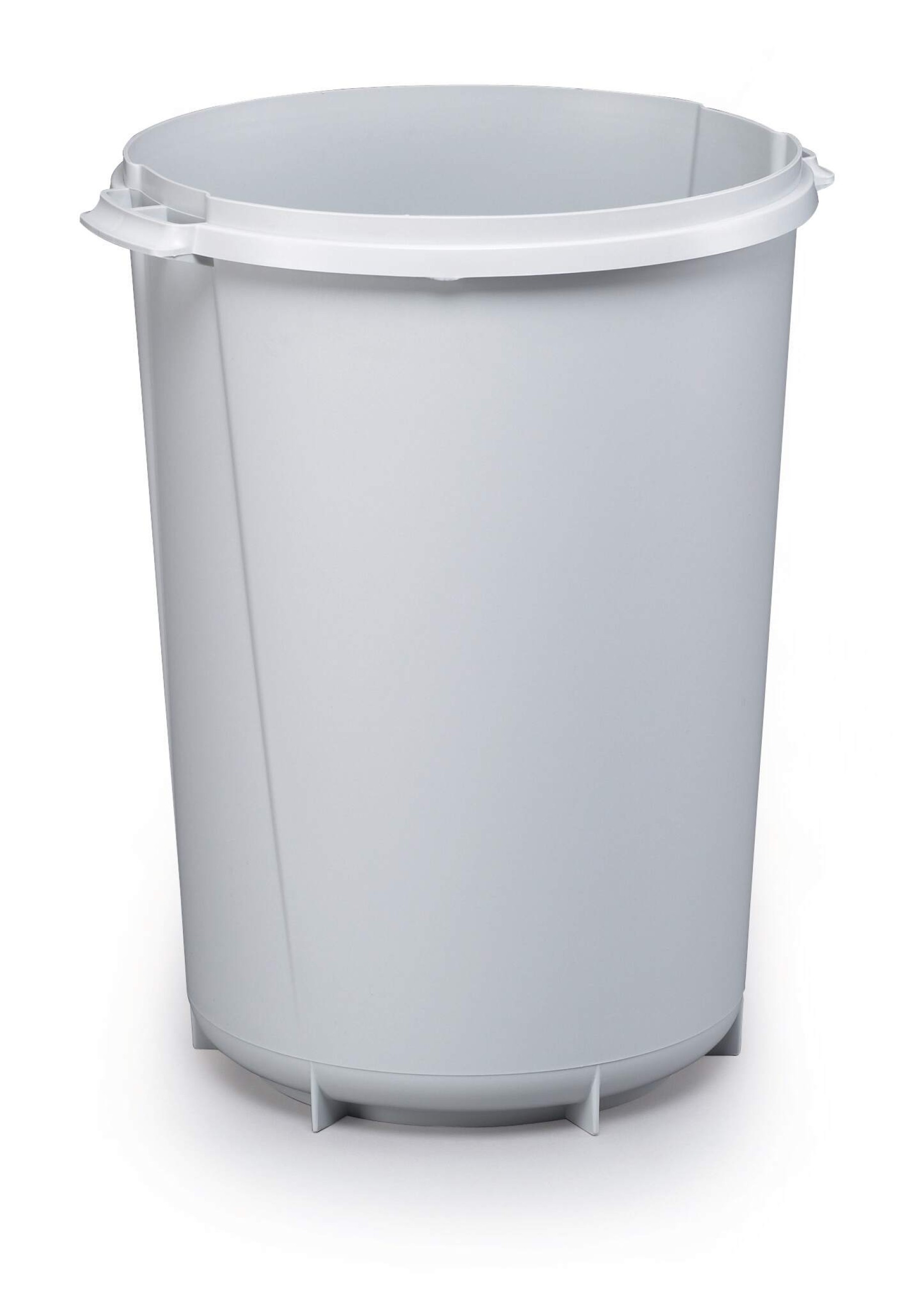 Durable 40L Round Waste Bin Grey | Strong Food Safe Bin | DURABIN