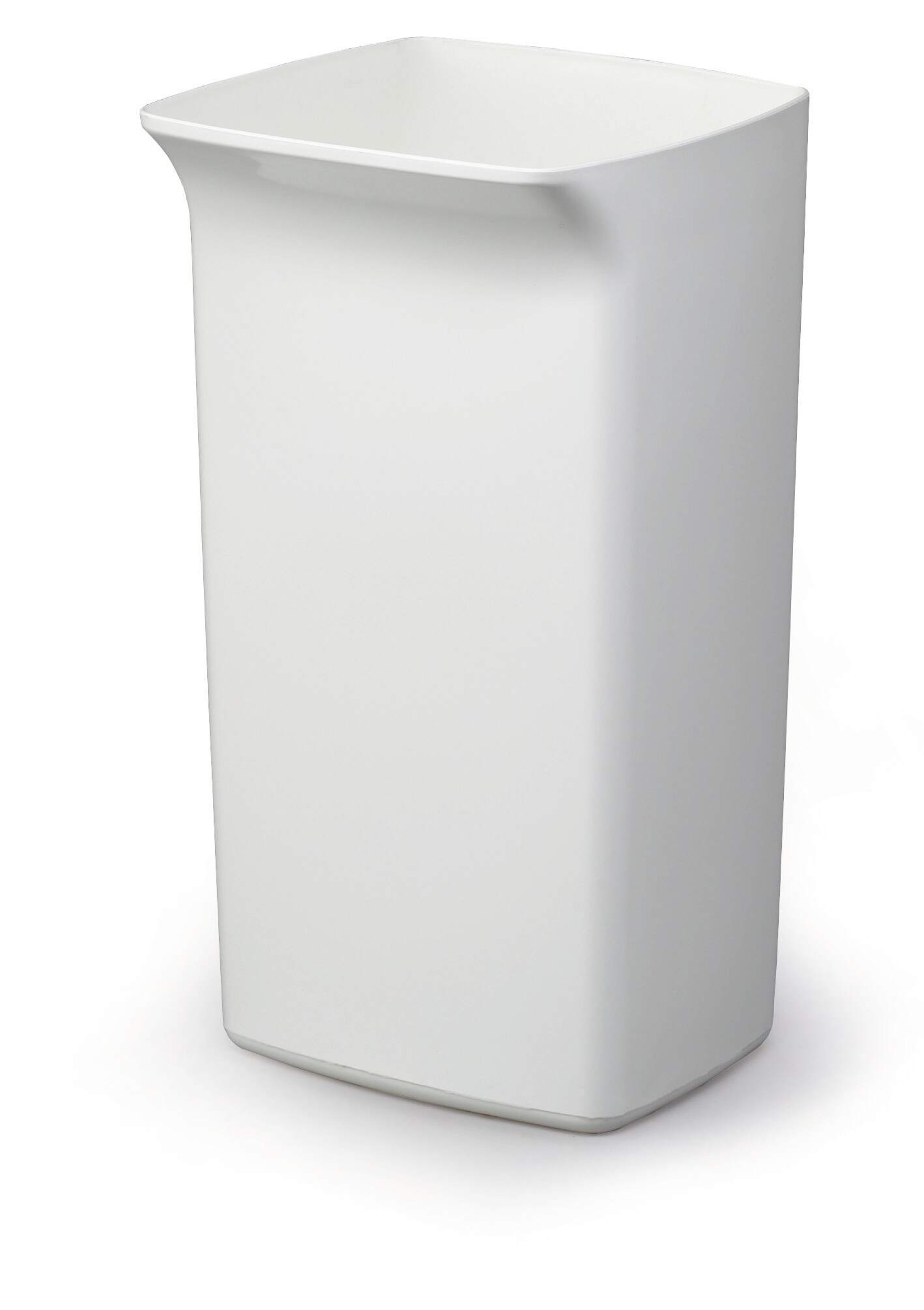 Durable 40L Square Waste Bin White | Strong Stylish Recycling Bin | DURABIN