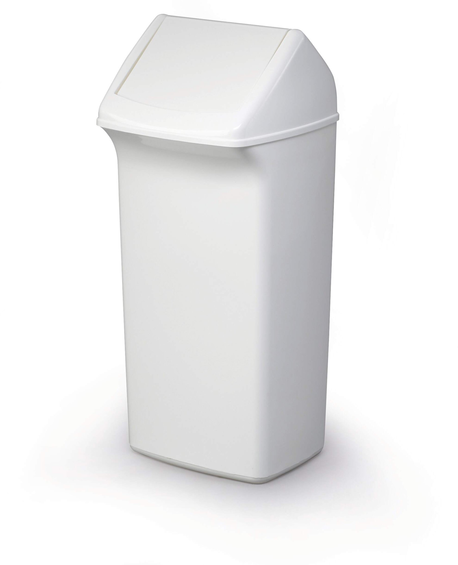Durable DURABIN Contemporary White Square Recycling Bin + Swing Lid | 40L