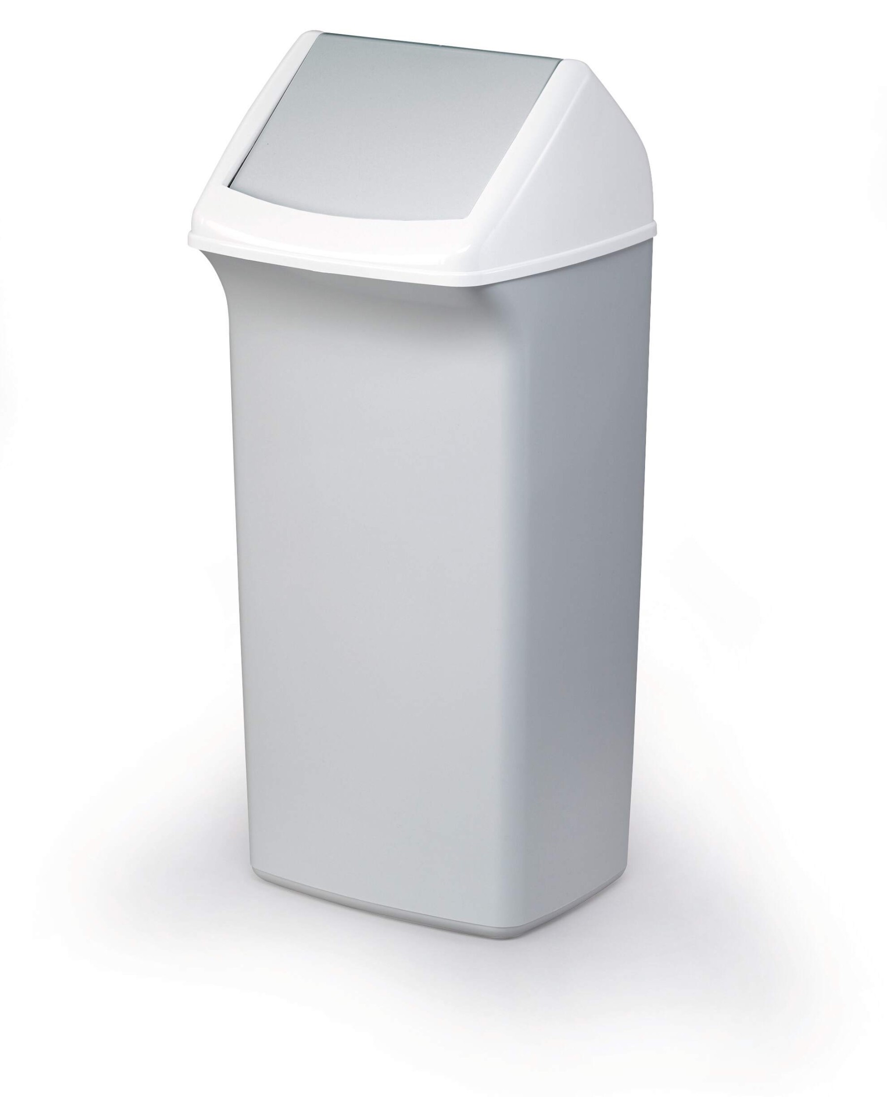 Durable DURABIN Contemporary Grey Square Recycling Bin + Swing Lid | 40L