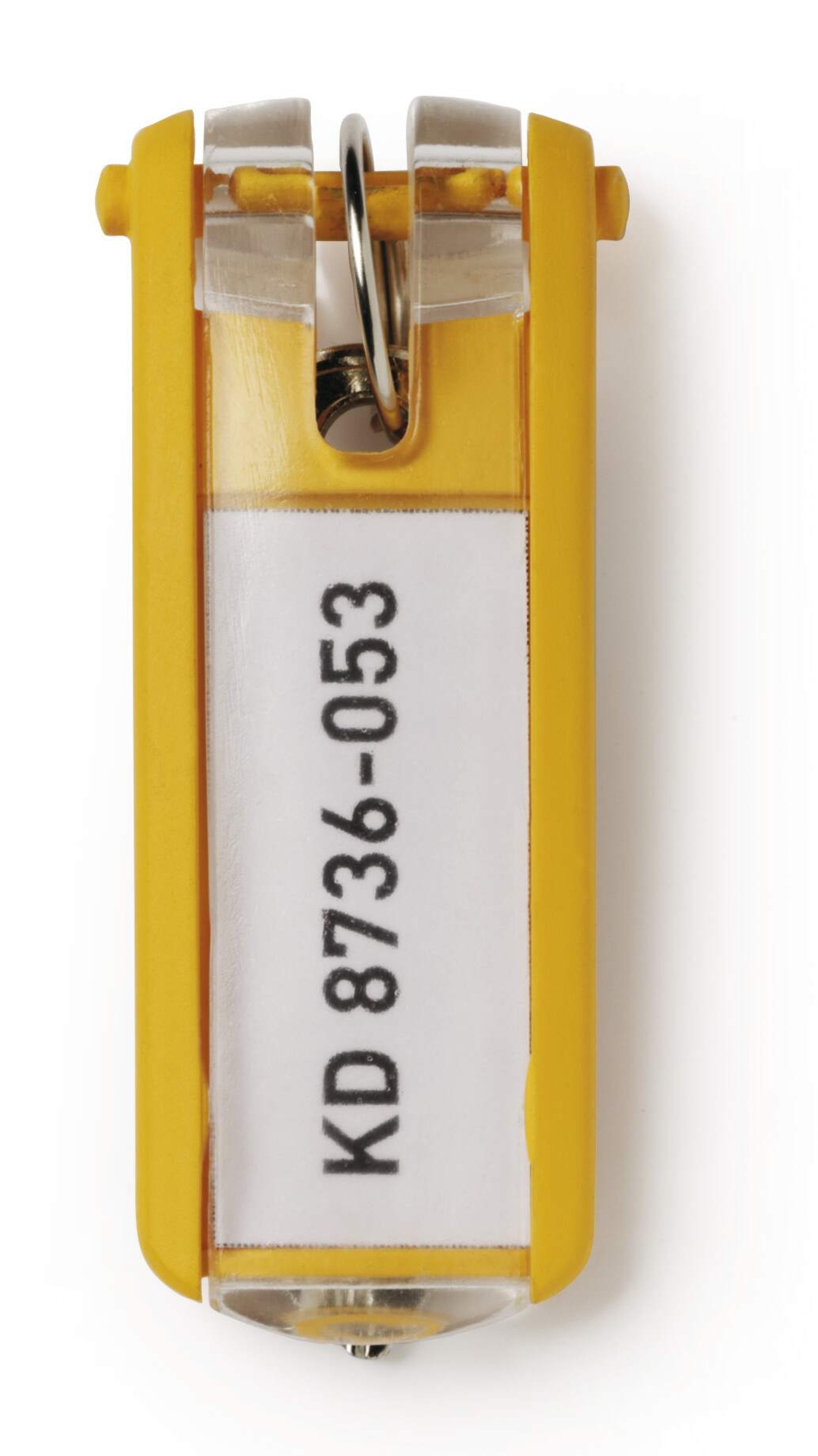 Durable Key Clips Organisational Label Hooks | 6 Pack | Yellow
