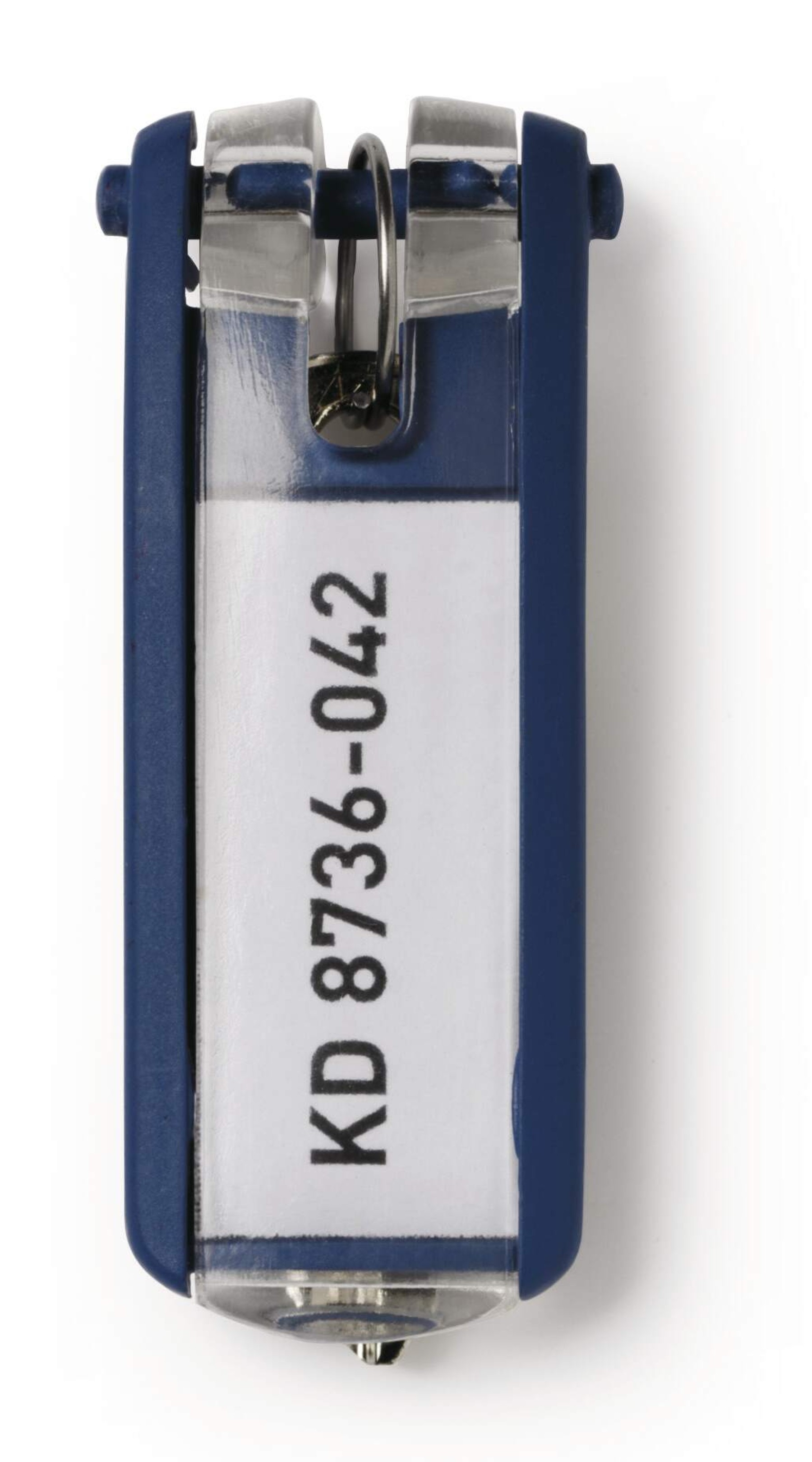 Durable Key Clips Organisational Label Hooks | 6 Pack | Dark Blue