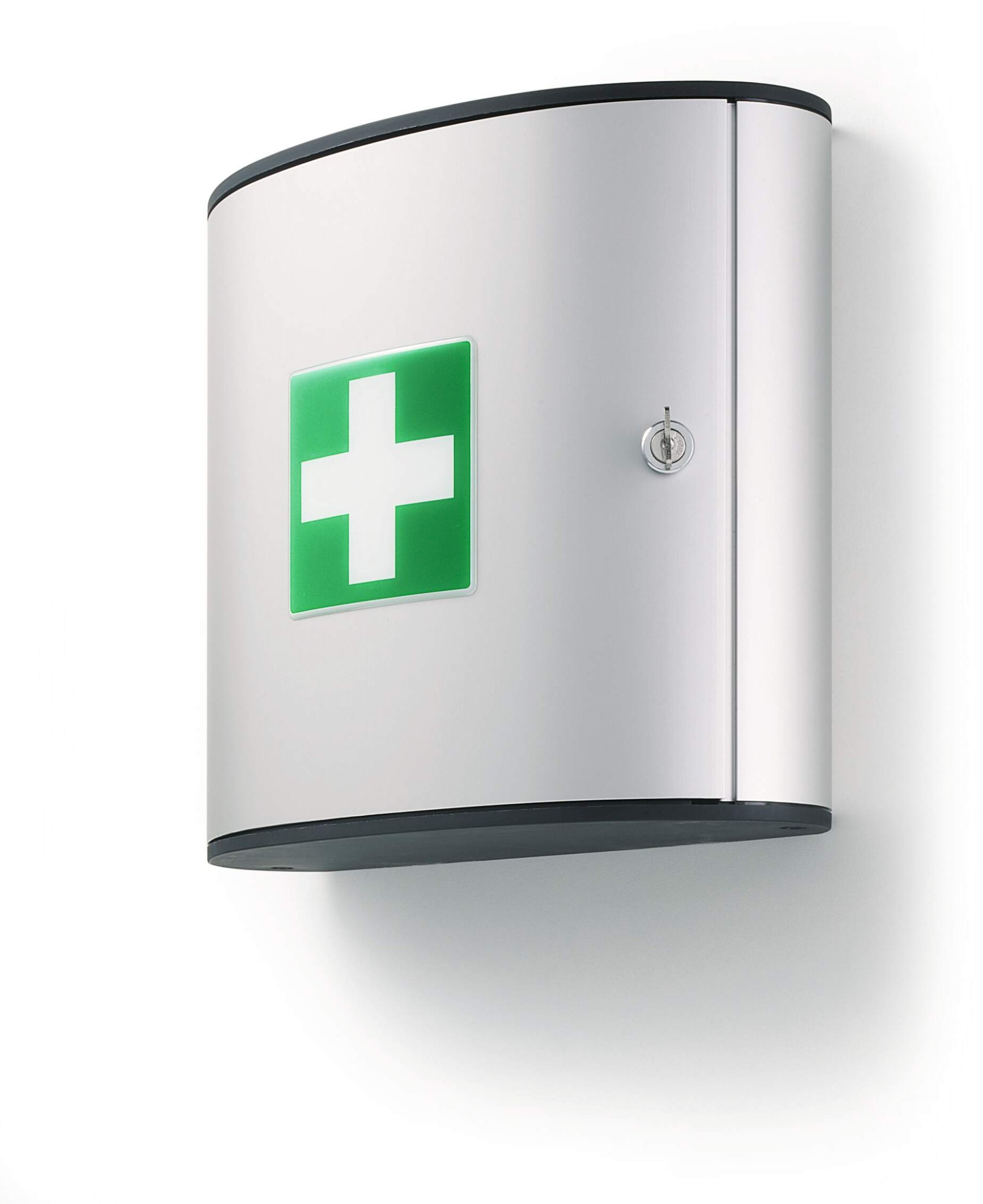 Durable Aluminium First Aid Lock Box with Wall Fixings | 2 Compartments