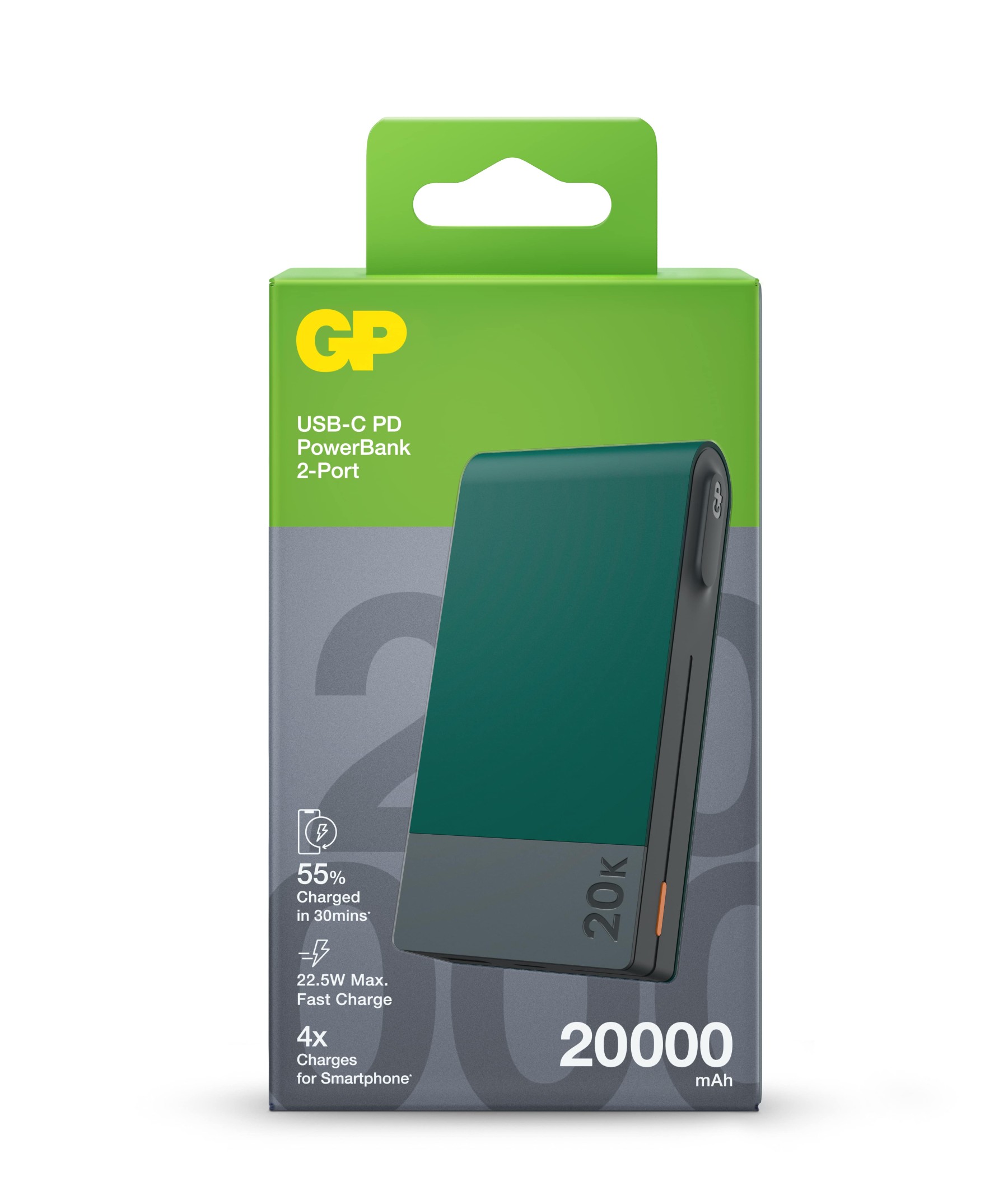 GP M-Series v2 PowerBank 20000mAh 22.5W M20B Green