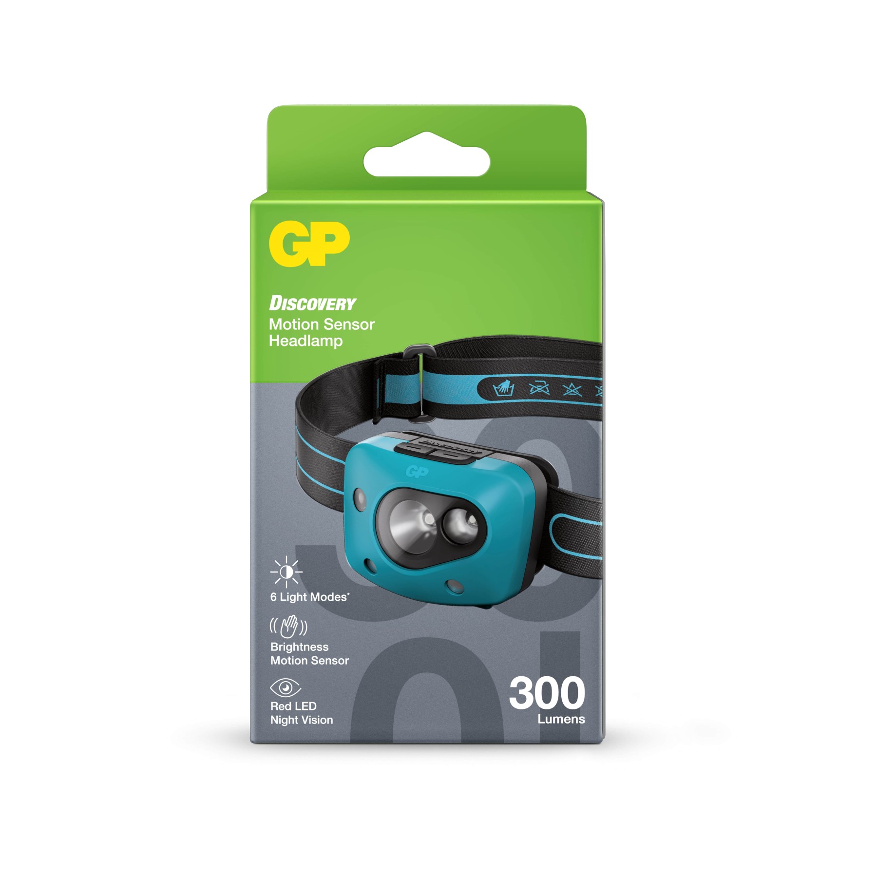 GP Discovery Night Vision & Motion Control Headlamp 300 Lumens CH44