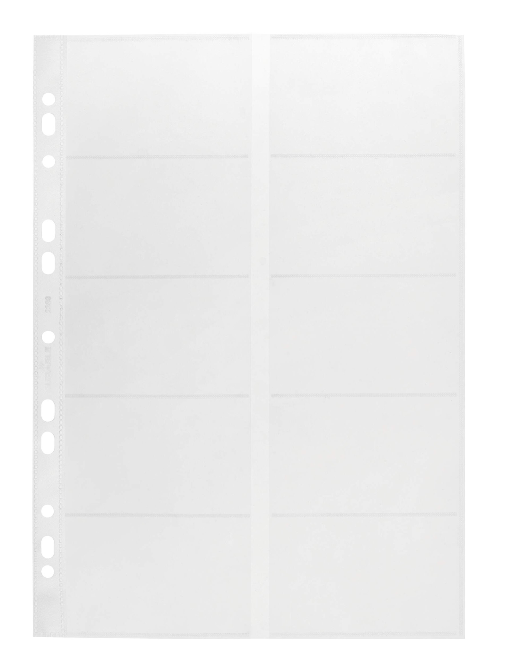 Durable VISIFIX Punched Pocket Wallets for Business Cards | 10 Pack | A4 Clear