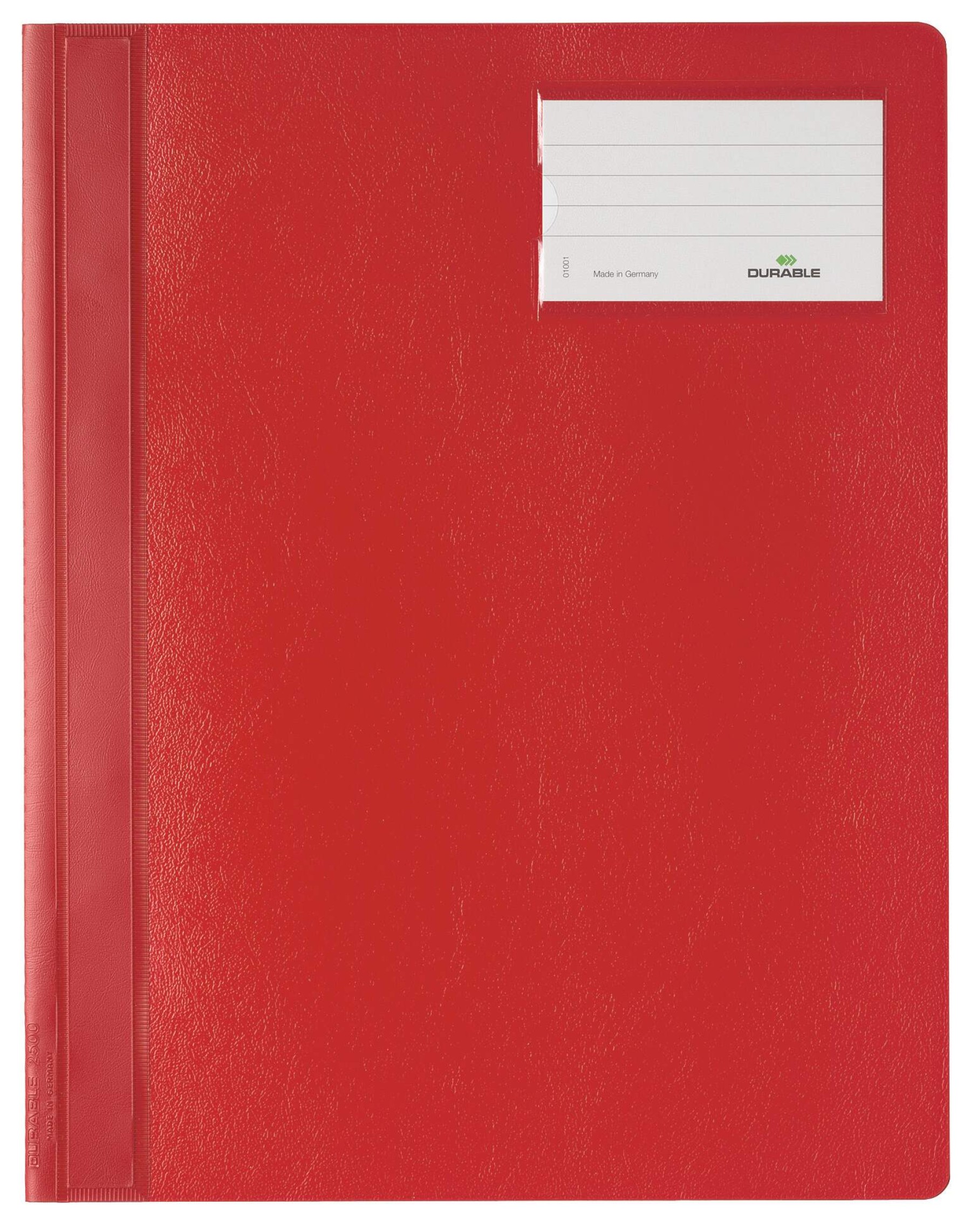 Durable Presentation Document Project Folder Report File | 25 Pack | A4+ | Red