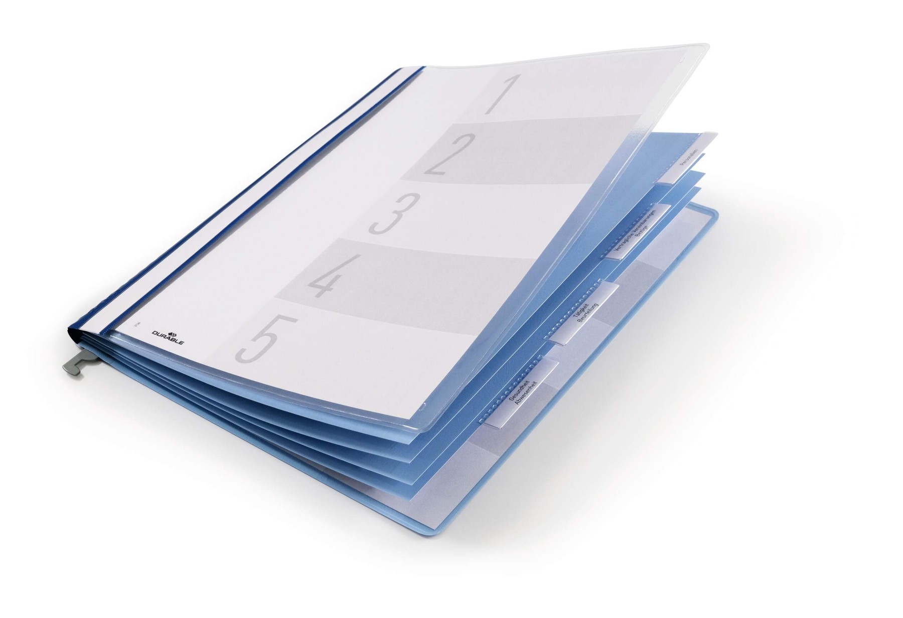 Durable Personnel Suspension Rail Folder Document Report File | A4 Blue