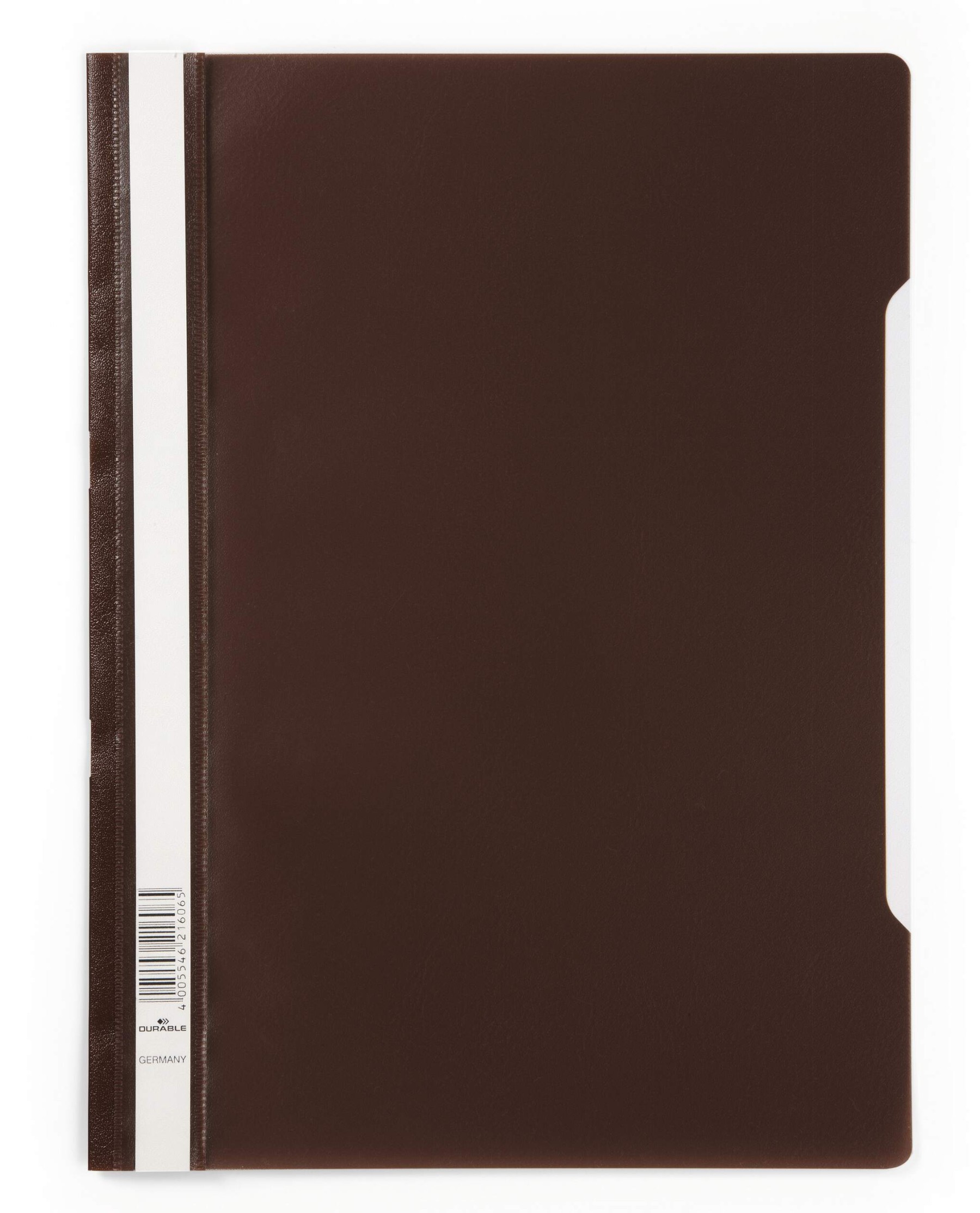Durable Clear View Project Folder Document Report File | 50 Pack | A4 Brown