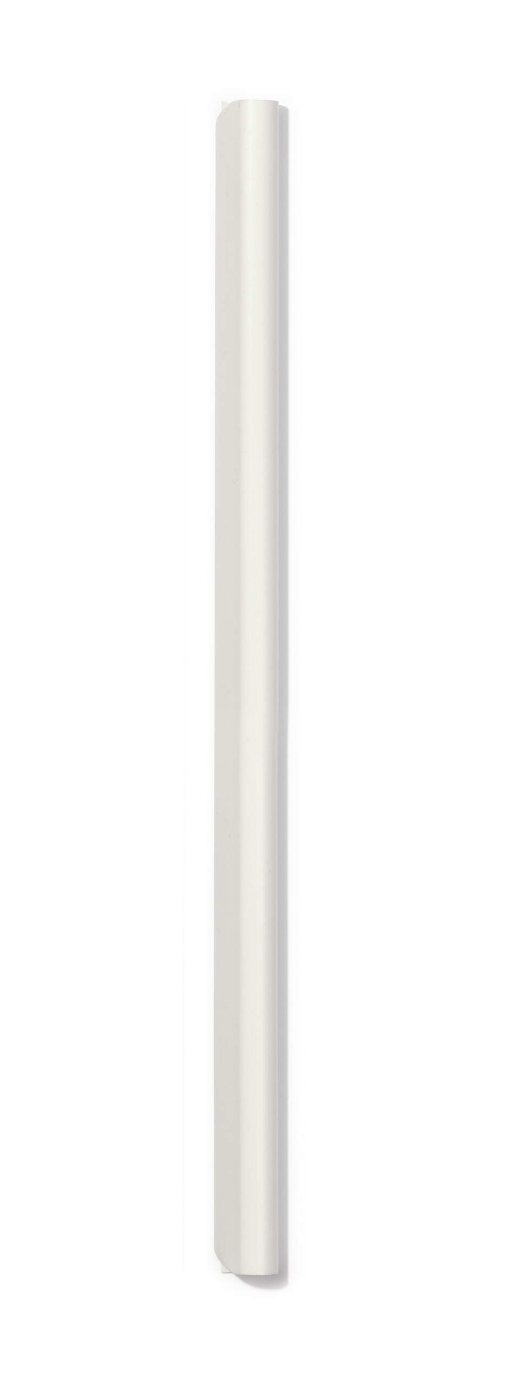 Durable SPINE BAR 80 Sheet Binding Bar for Unpunched Docs | 25 Pack | A4 White
