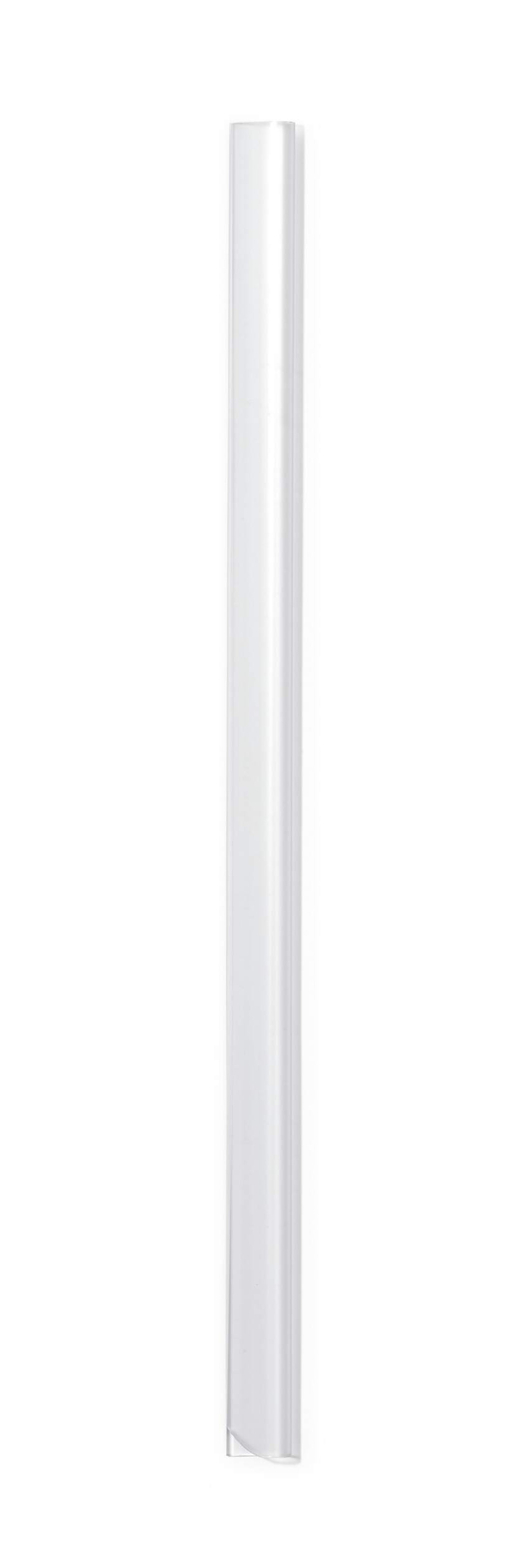 Durable SPINE BAR 30 Sheet Binding Bar for Unpunched Docs | 100 Pack | A5 Clear