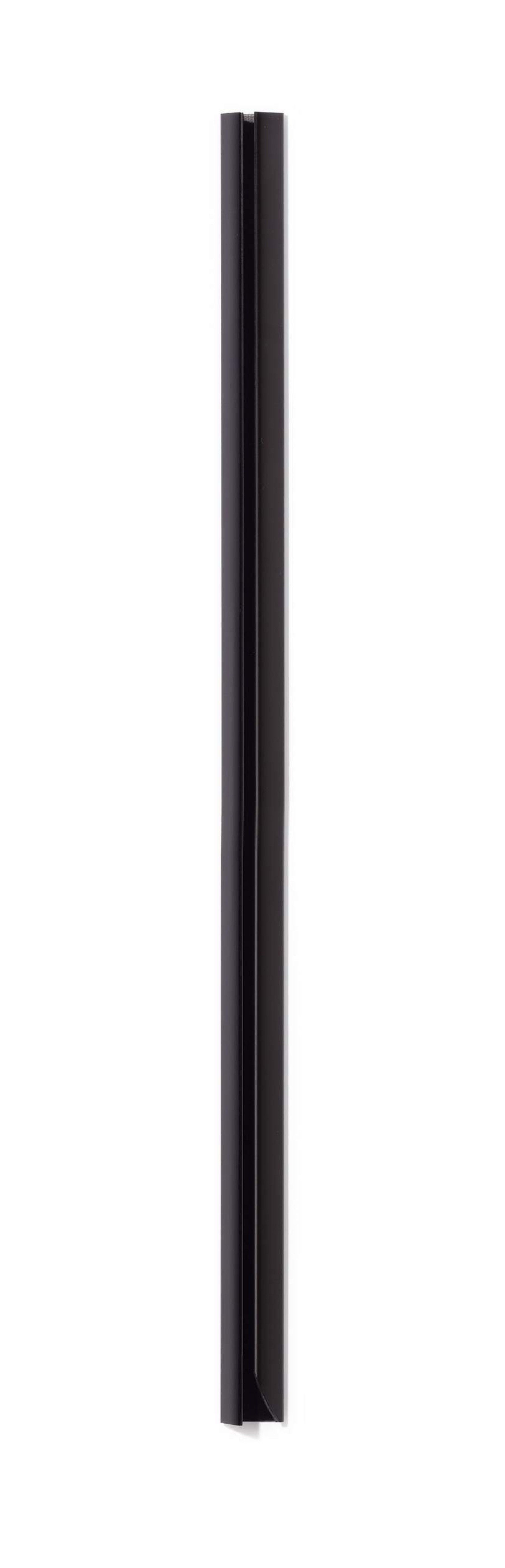 Durable SPINE BAR 100 Sheet Binding Bar for Unpunched Docs | 25 Pack | A4 Black