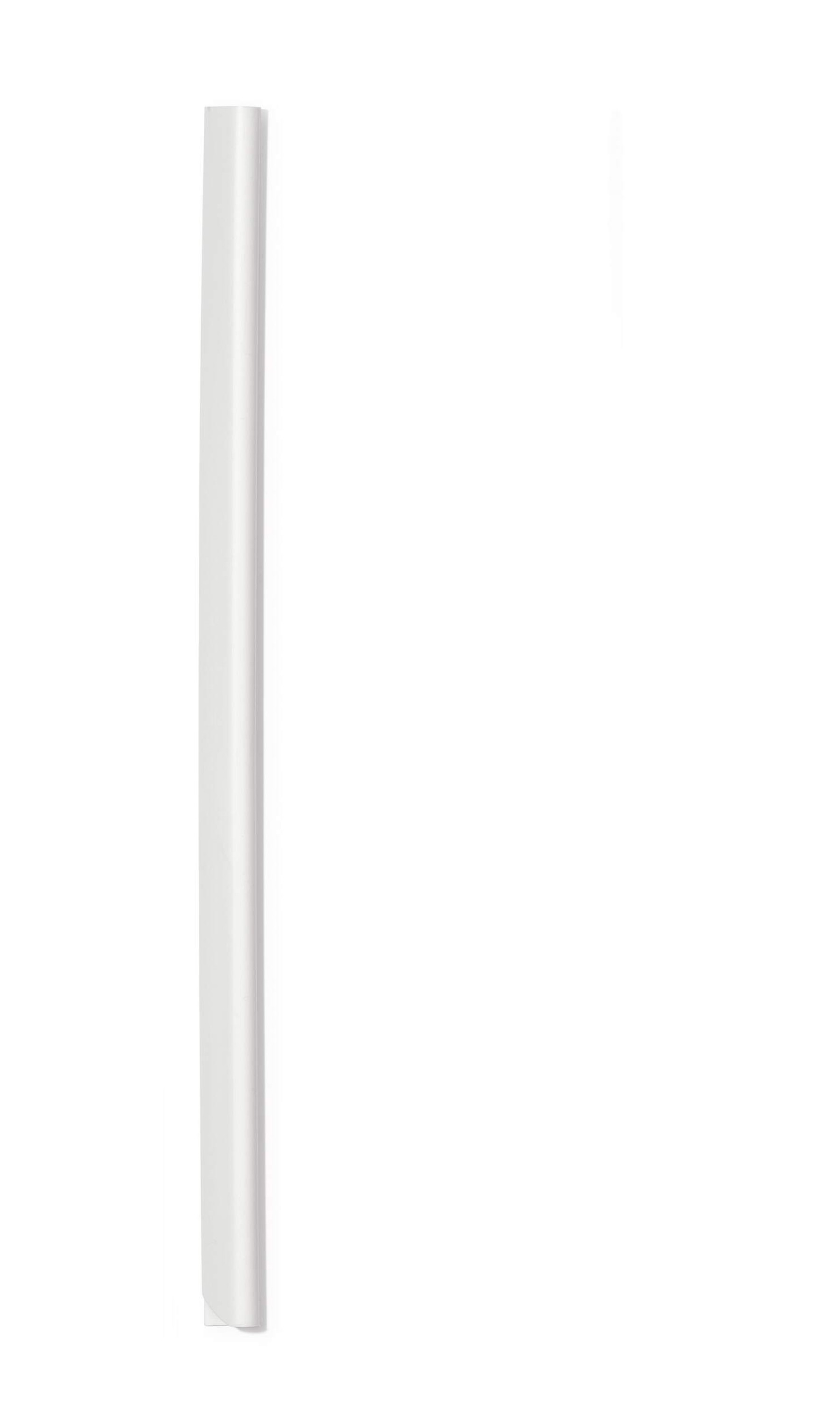 Durable SPINE BAR 60 Sheet Binding Bar for Unpunched Docs | 50 Pack | A4 White