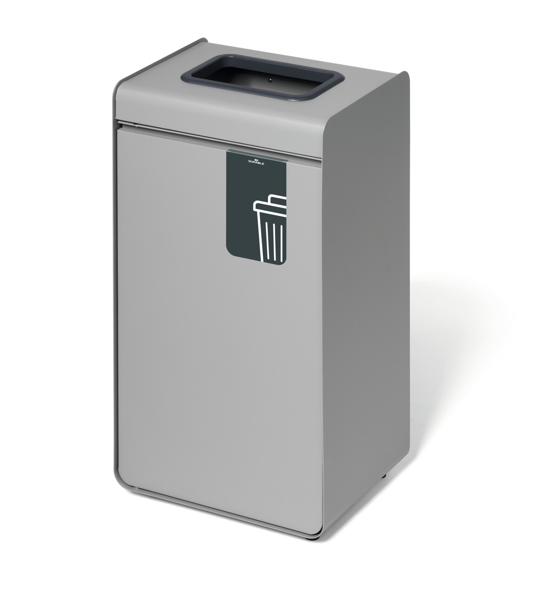 Durable 55L General Waste Bin | Sheet Steel Recycling Separation Bin | DURASORT®