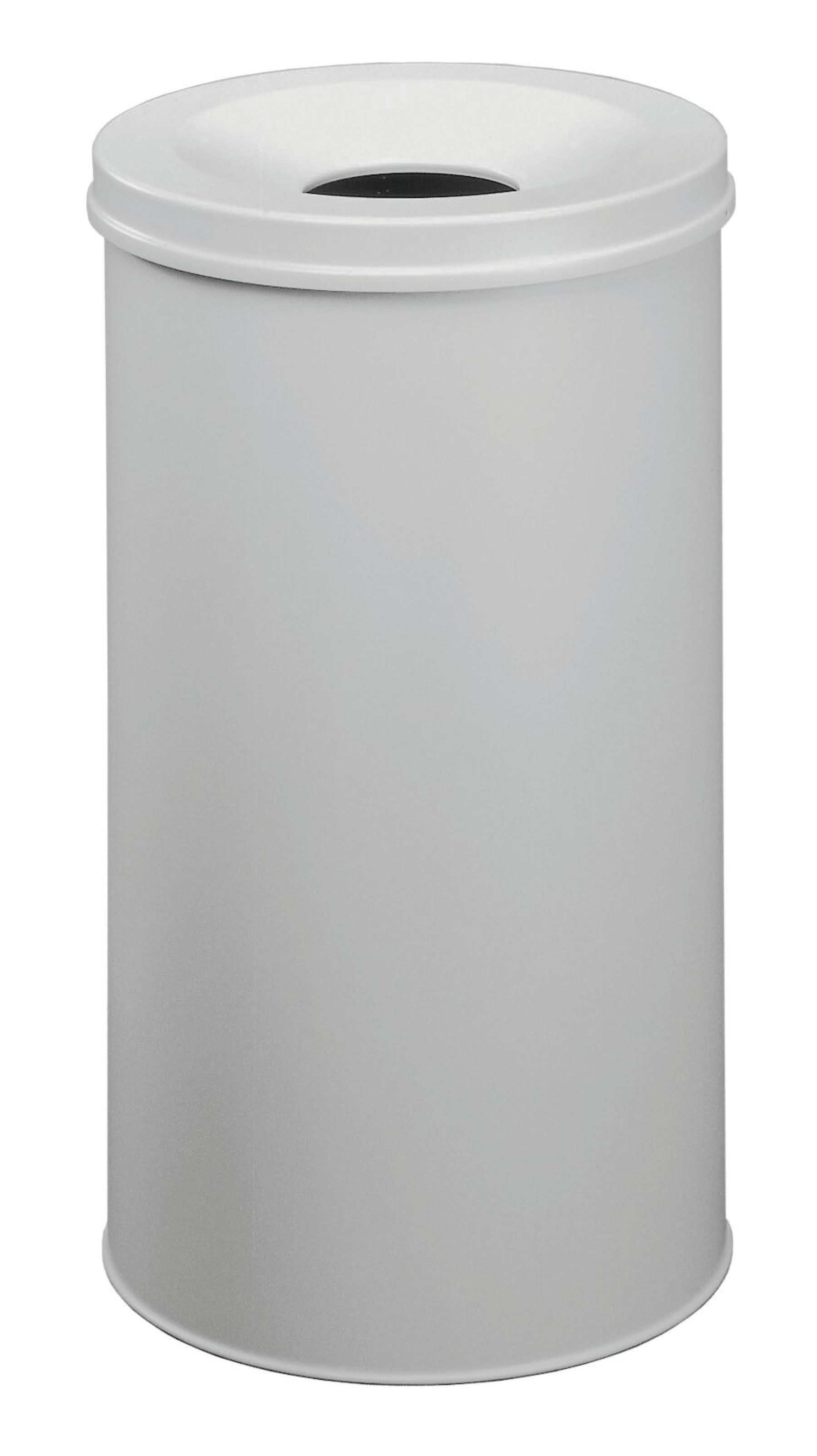 Durable Fire Extinguishing Metal Waste Bin | TUV Certified | 60L | Grey