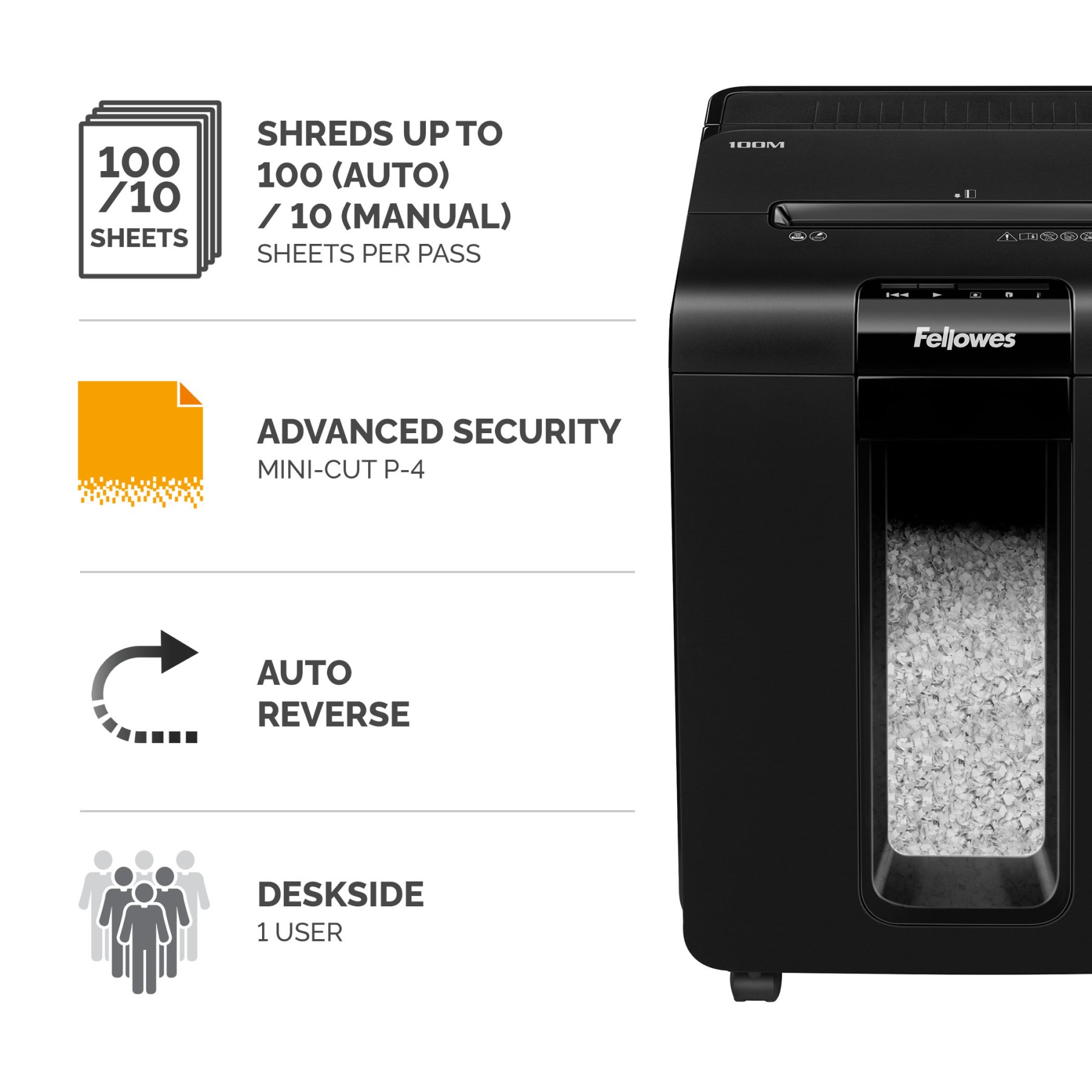 AUTOMAX 100M AUTO FEED SHREDDER
