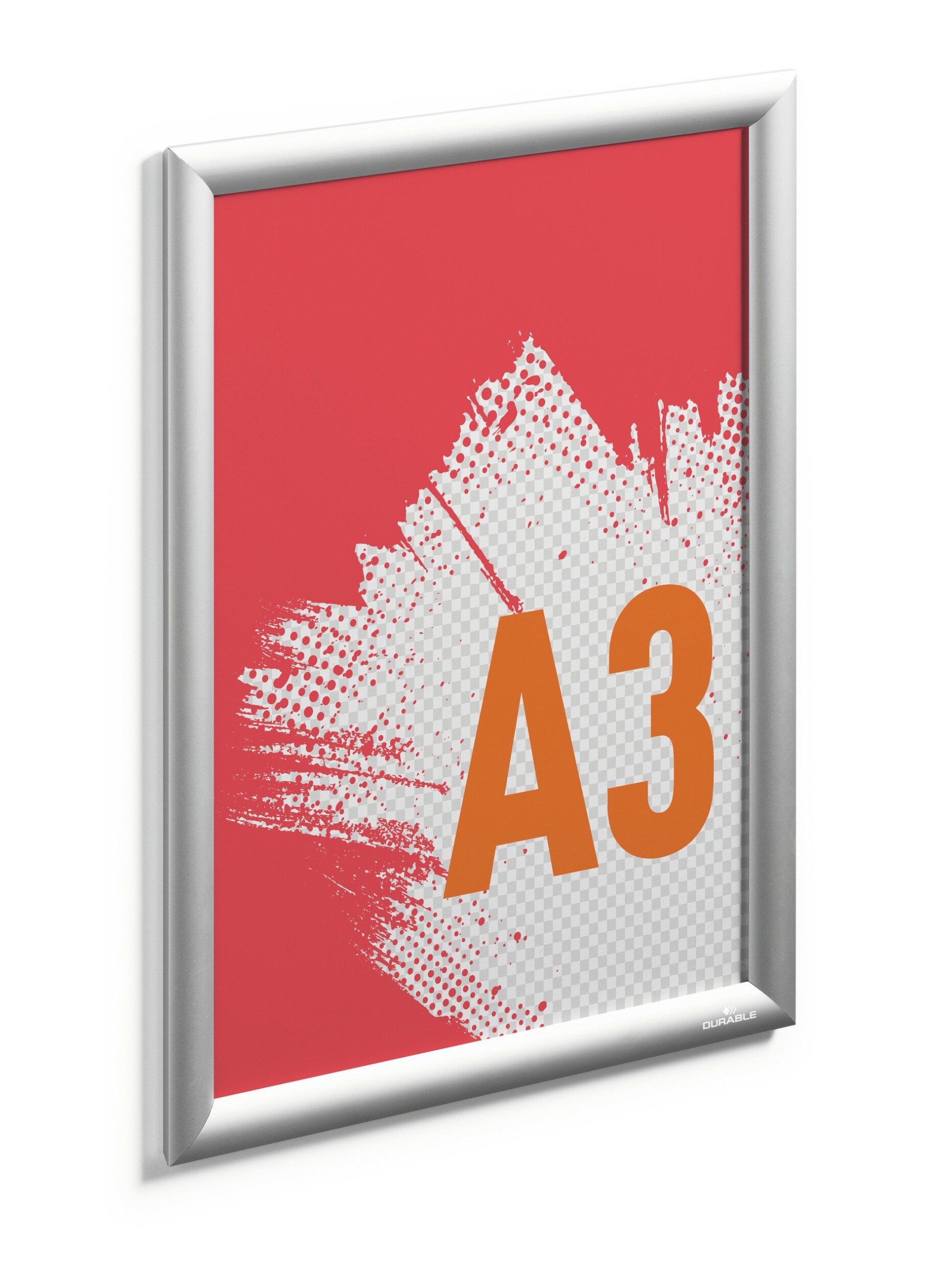 Durable Aluminium Snap Frame Retail Clip Poster Holder Notice Board | A3 Silver