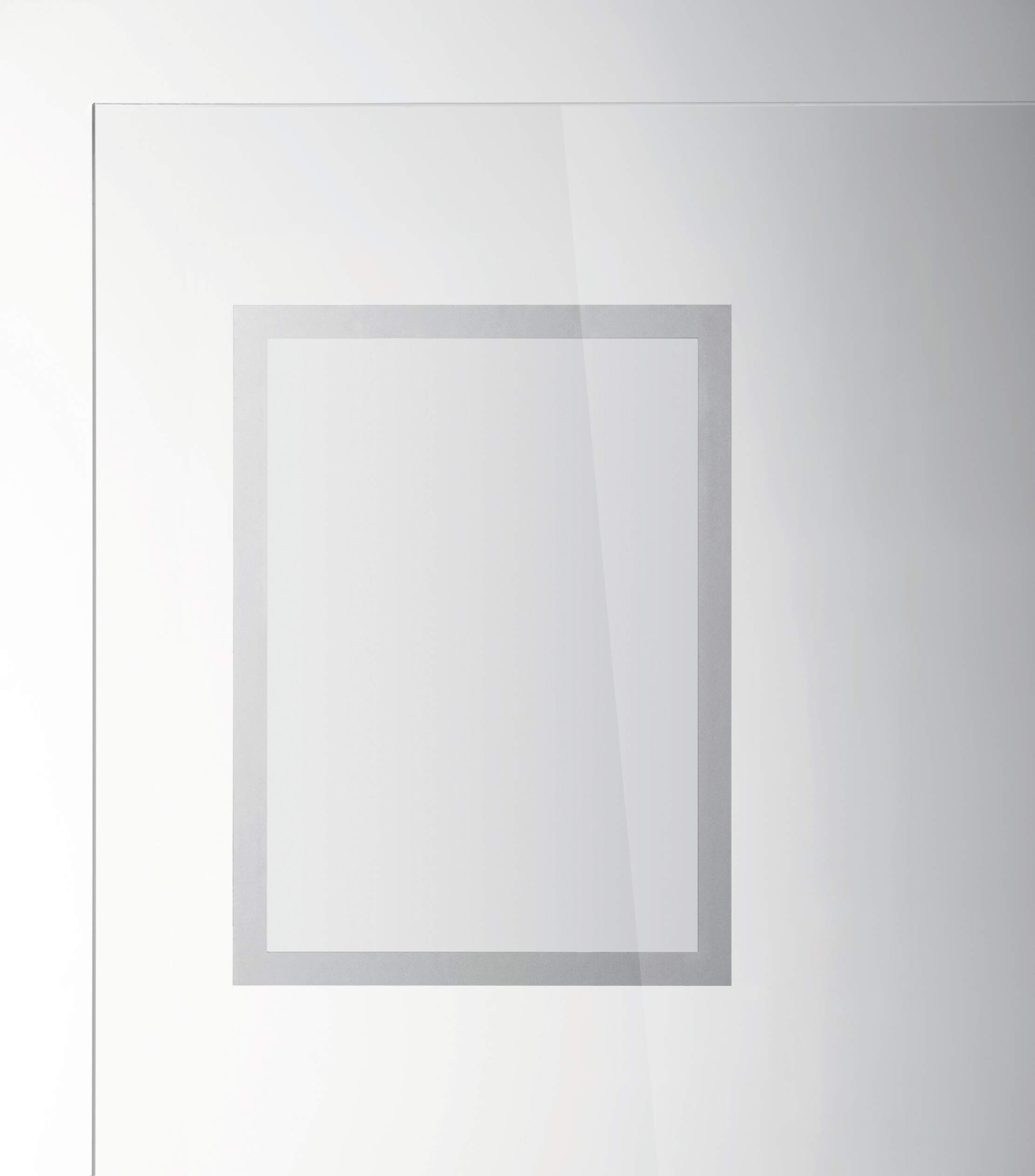 Durable DURAFRAME Static Cling Magnetic UV Signage Frames | 2 Pack | A4 Silver