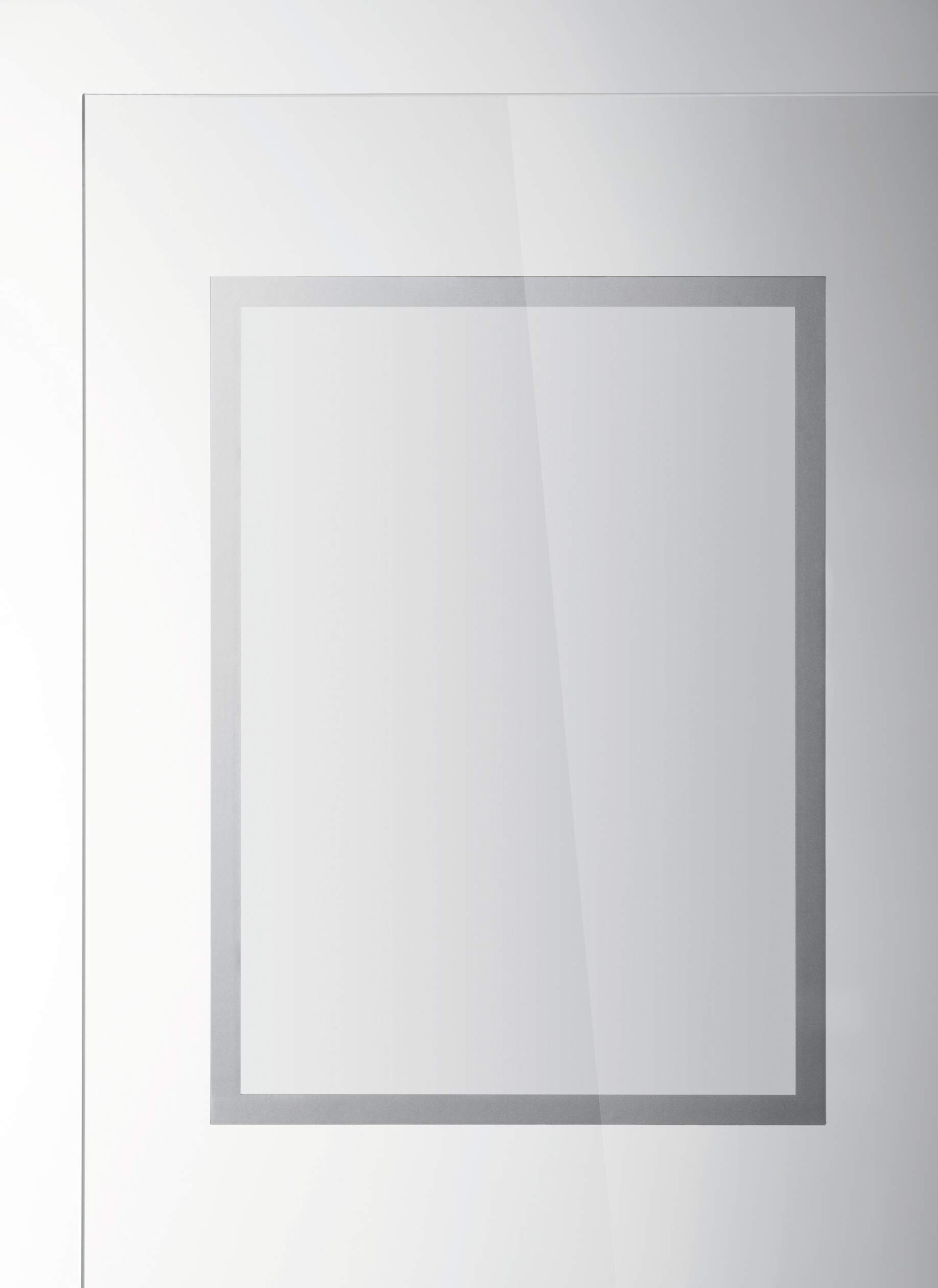 Durable DURAFRAME Static Cling Magnetic UV Signage Frames | 2 Pack | A3 Silver
