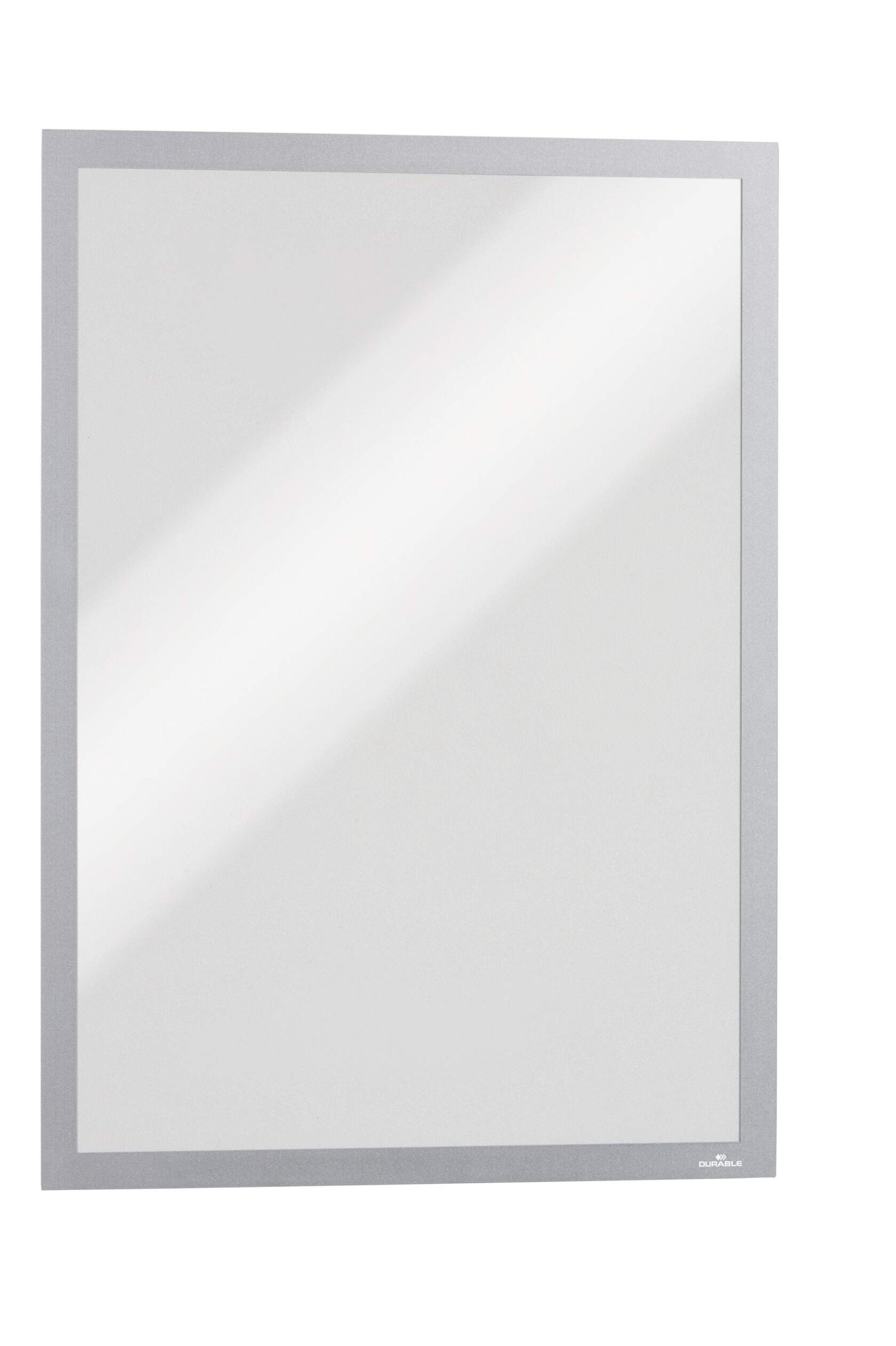 Durable DURAFRAME Magnetic Signage Frame for Metal | 5 Pack | A3 Silver 